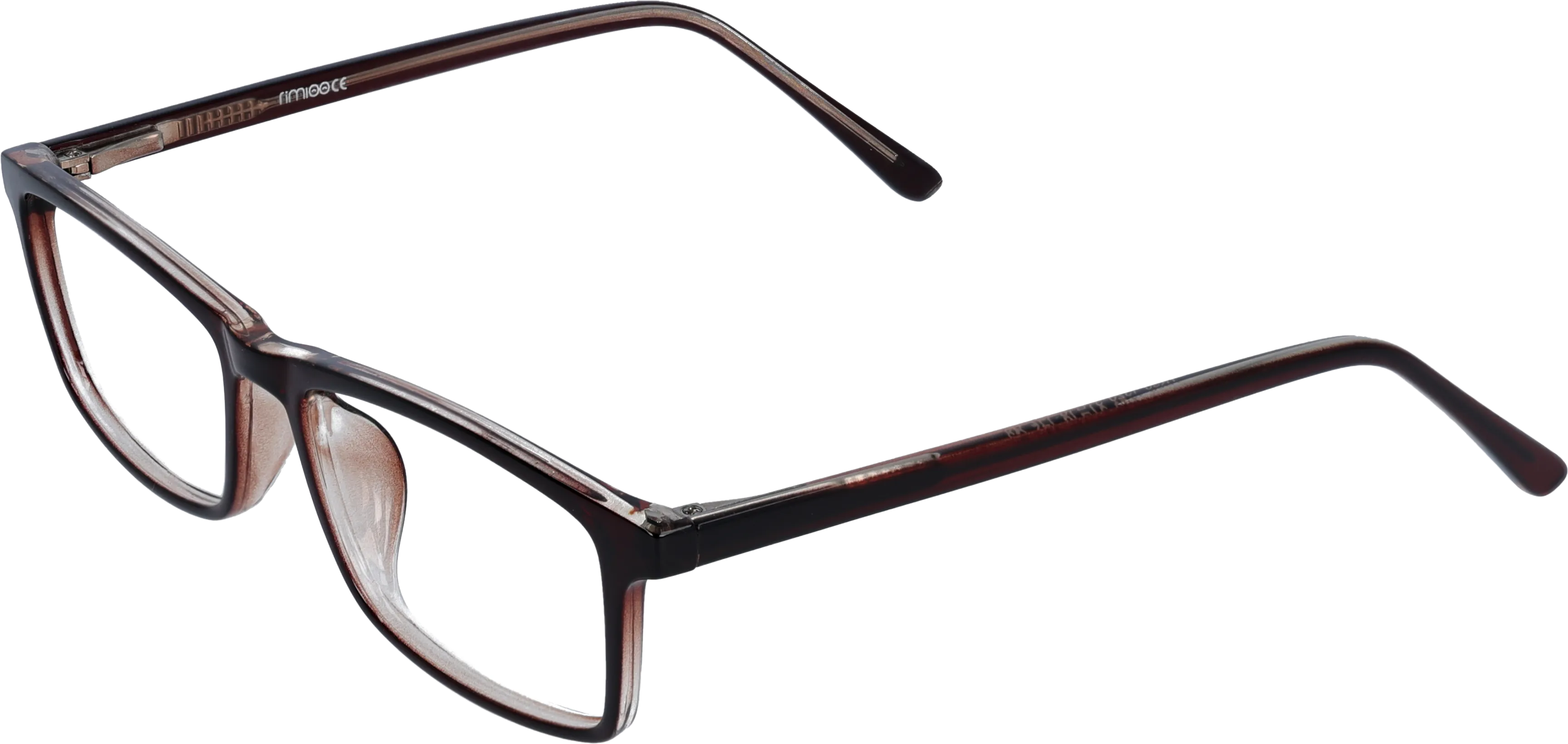 Brown Small optical frame angled view for better detail