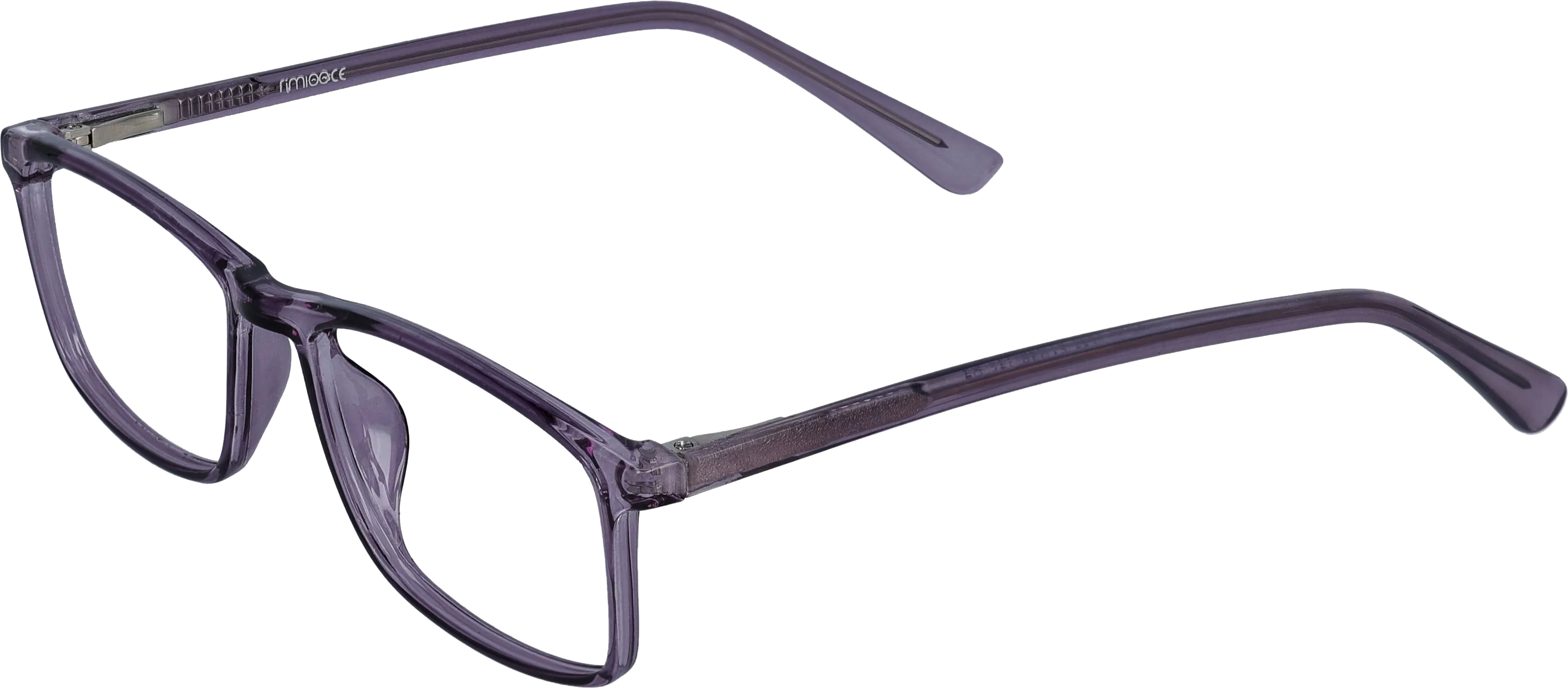 purple Medium optical frame angled view for better detail
