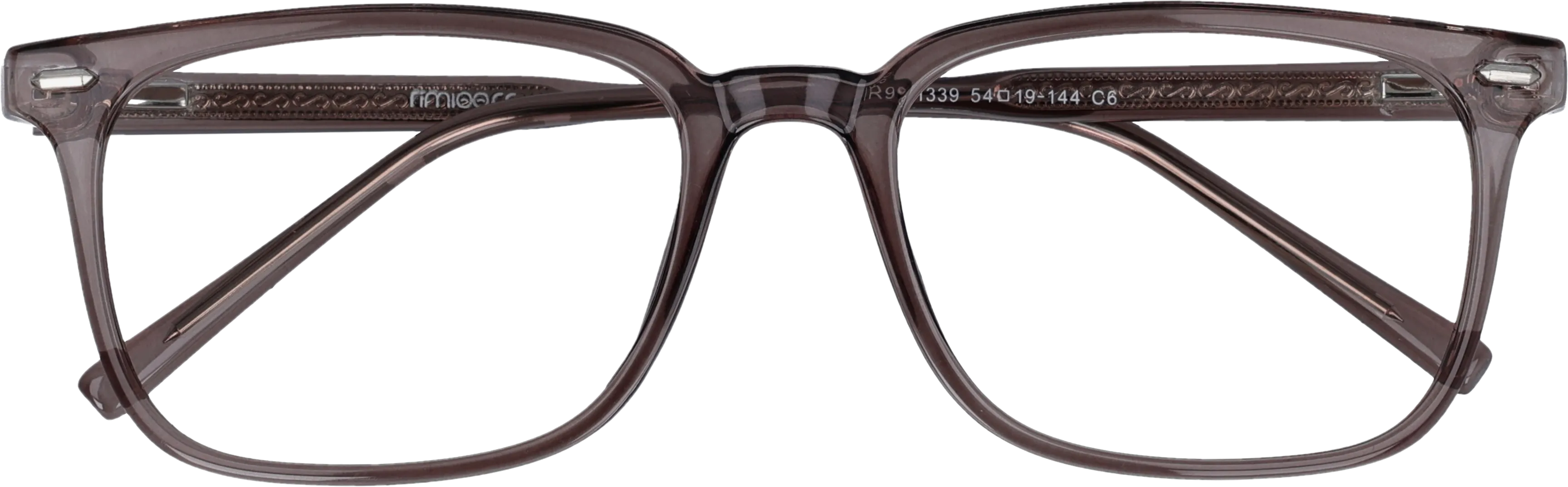  Tree Trunk  Brown Large optical frame front view close-up