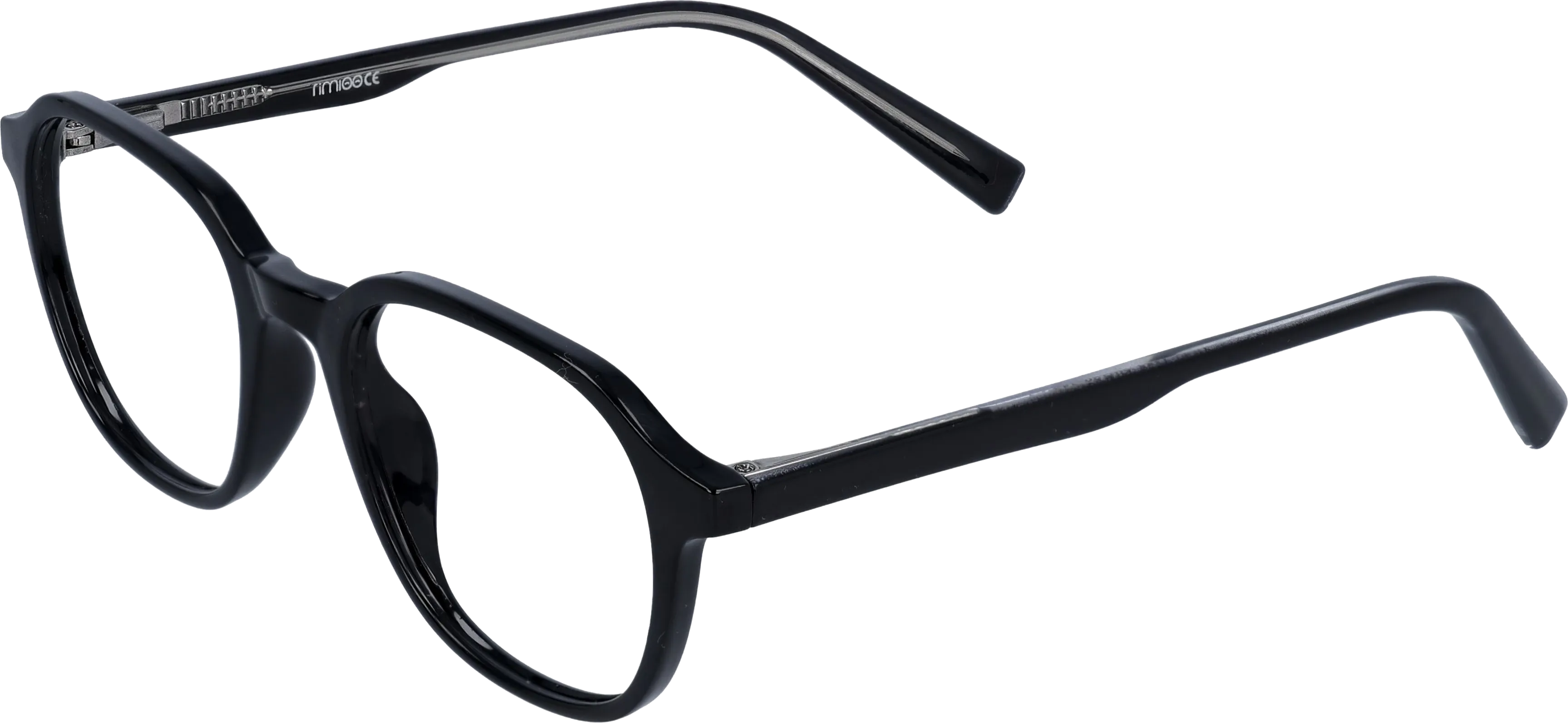 Black Small optical frame angled view for better detail