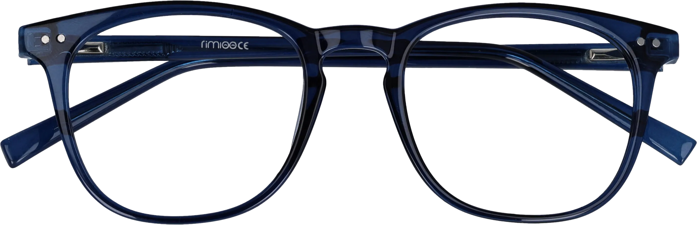  Blue Small optical frame front view close-up