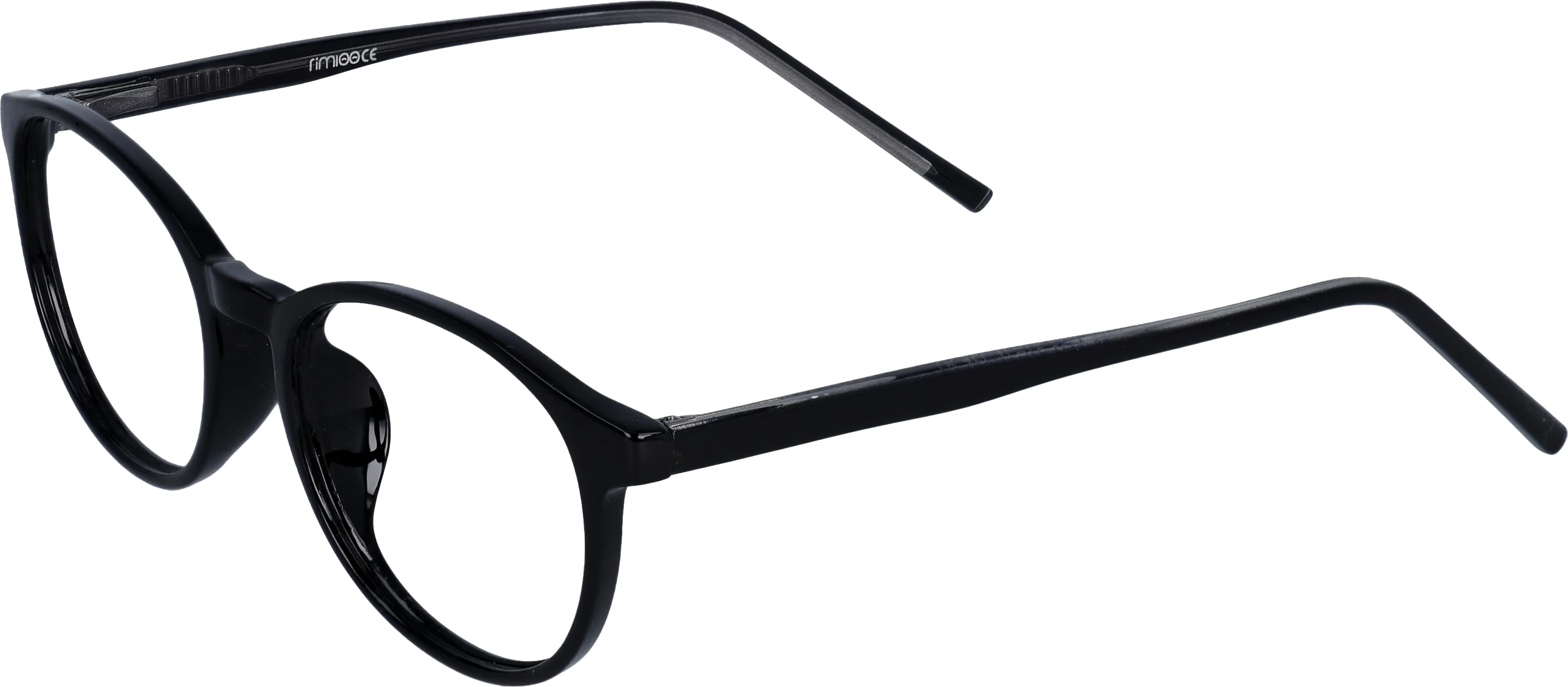 Black Medium optical frame angled view for better detail