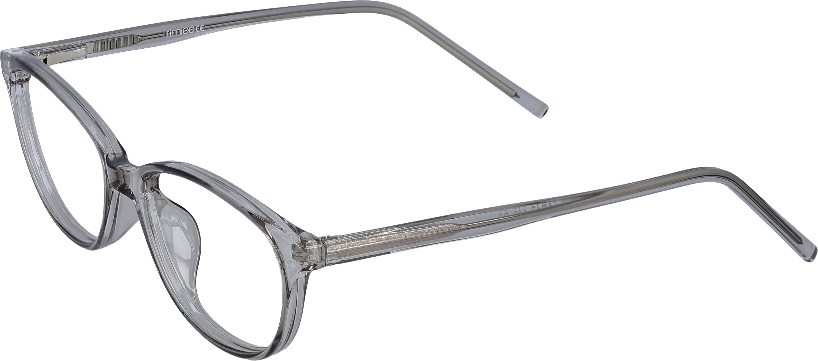Grey Medium optical frame angled view for better detail