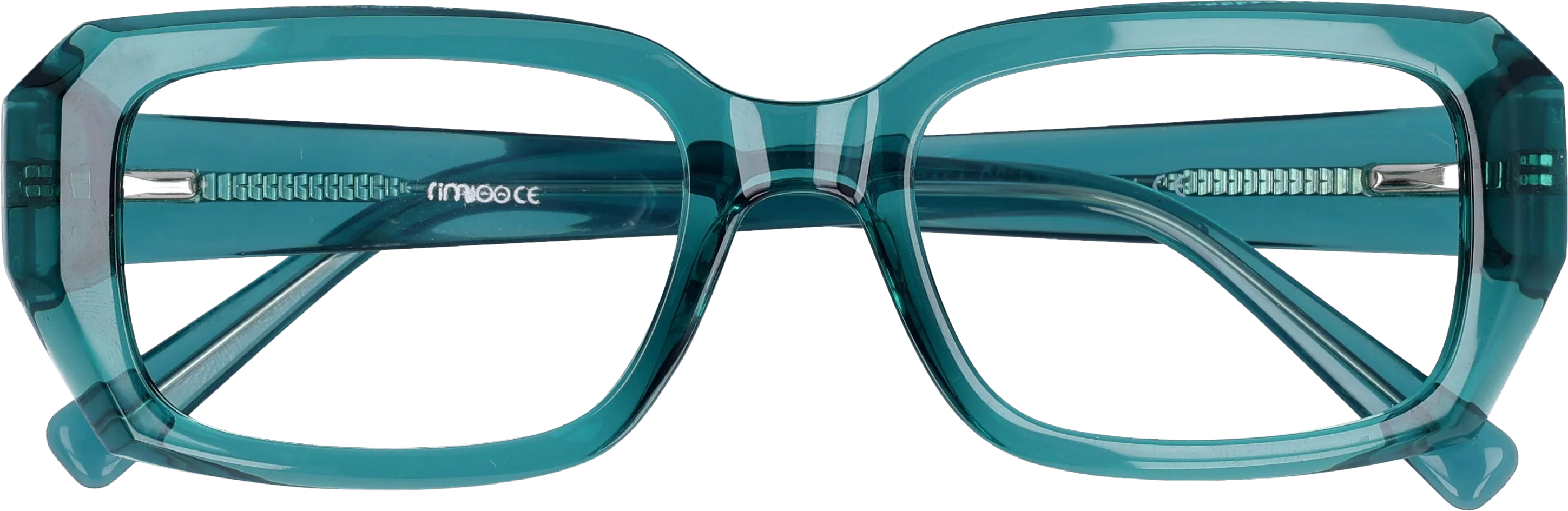  Teal Medium optical frame front view close-up