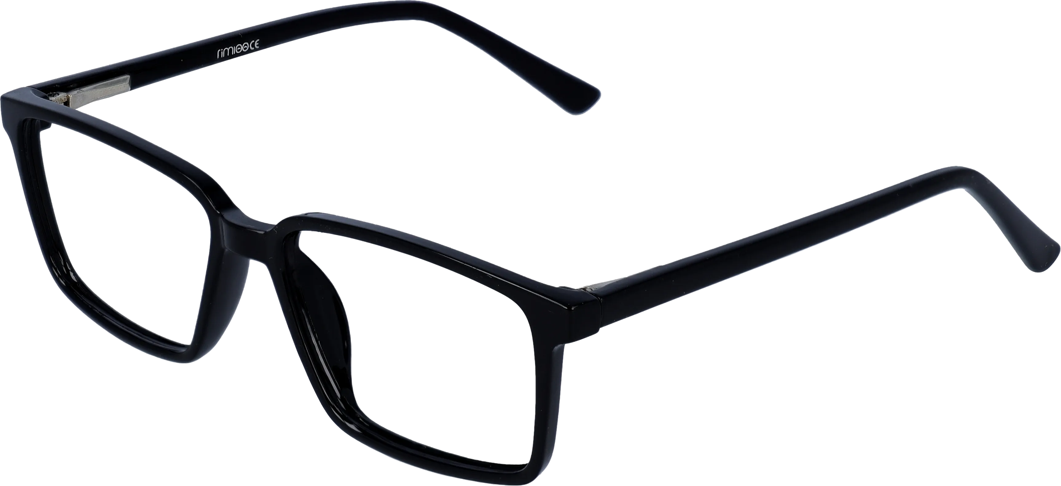 Black Small optical frame angled view for better detail