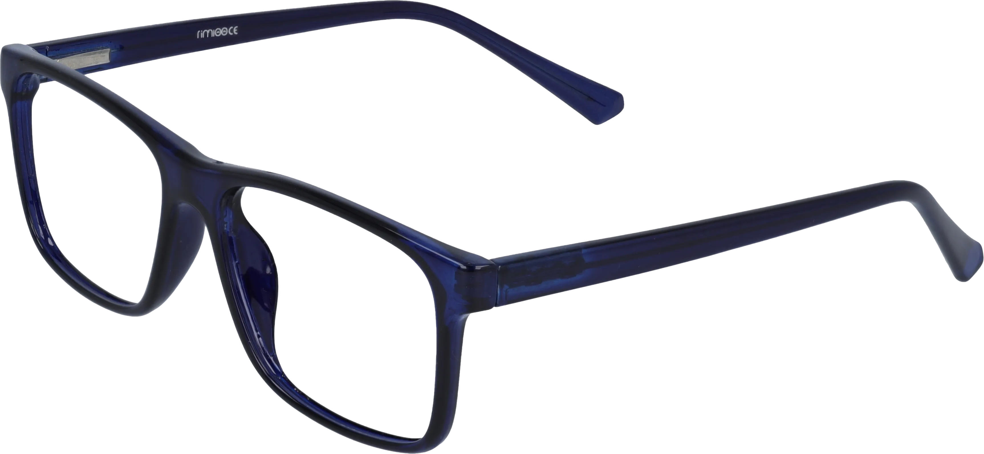 Neptune Blue Medium optical frame angled view for better detail