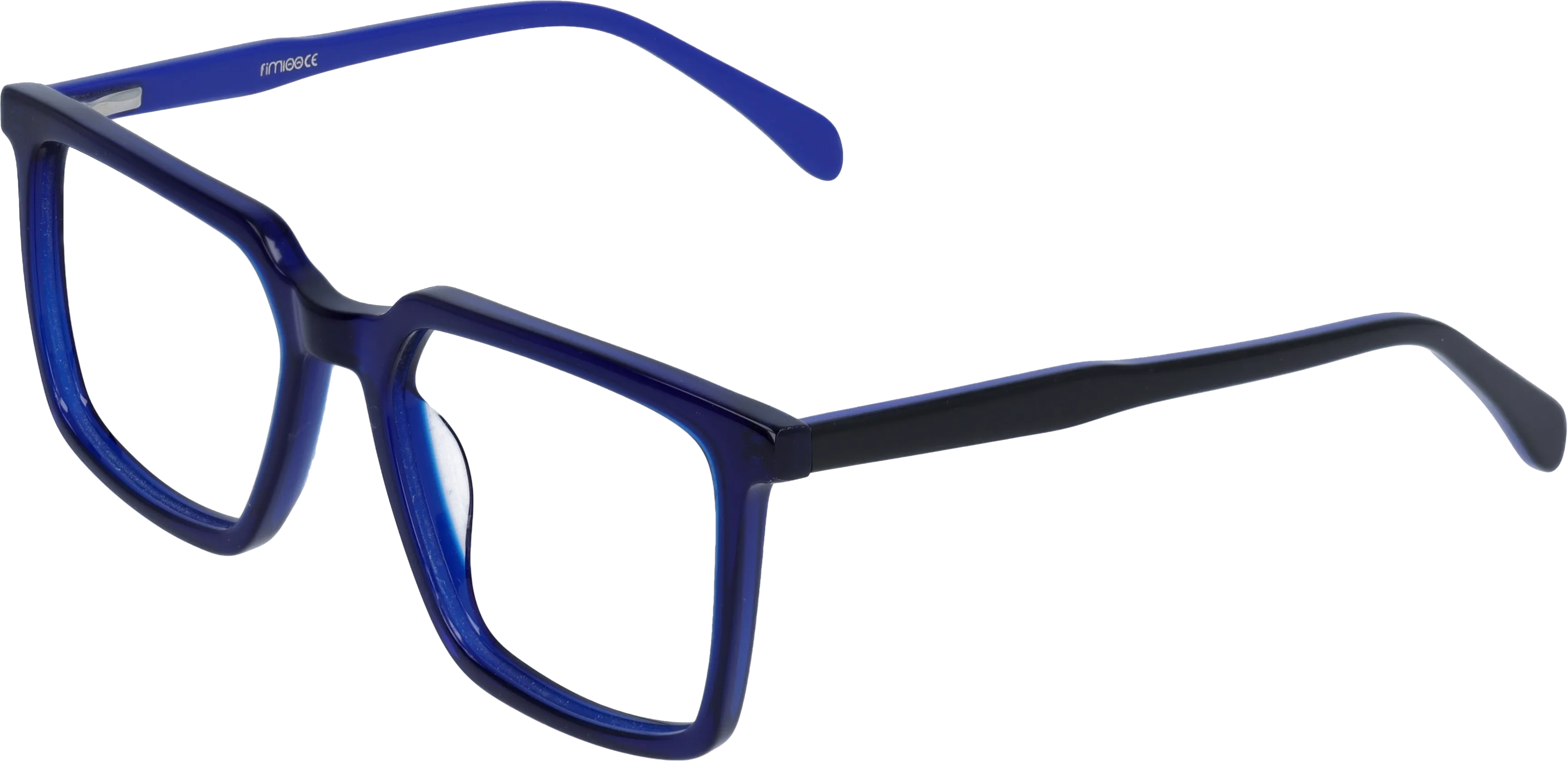 Blue Medium optical frame angled view for better detail