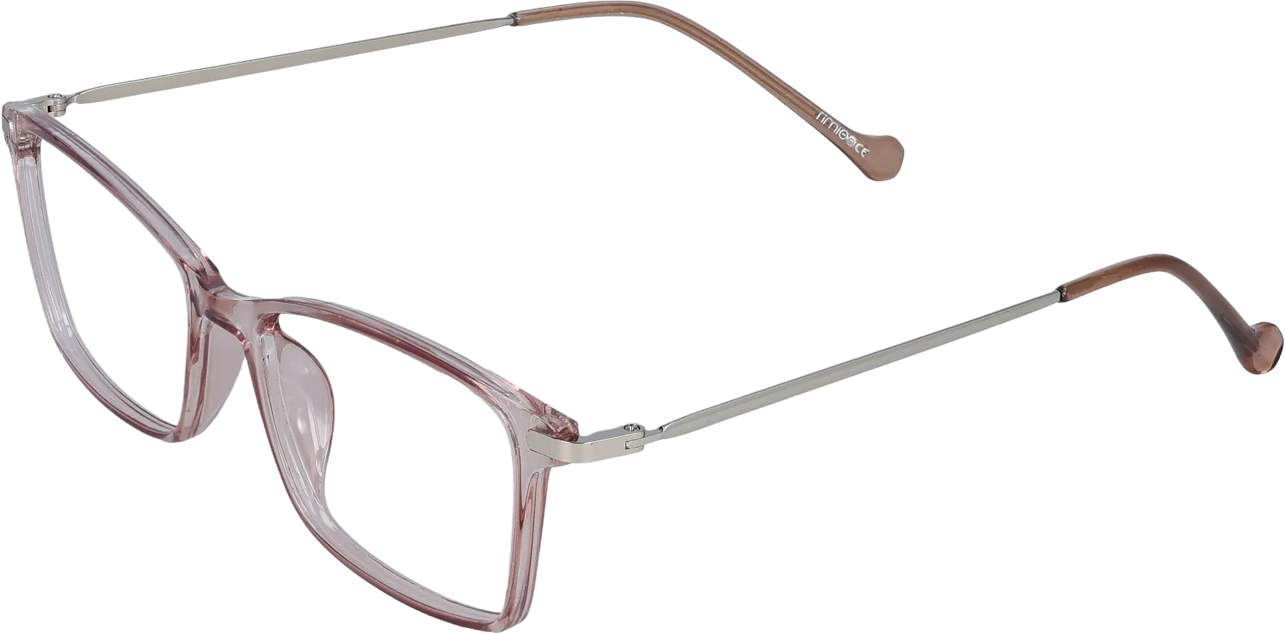 Light Brown Small optical frame angled view for better detail