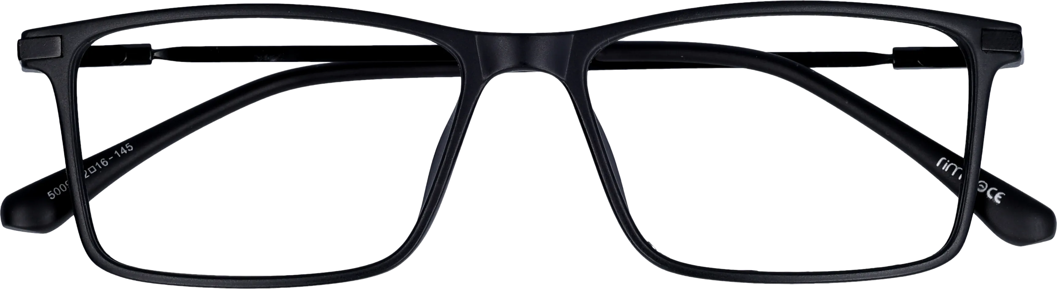  Black Medium optical frame front view close-up
