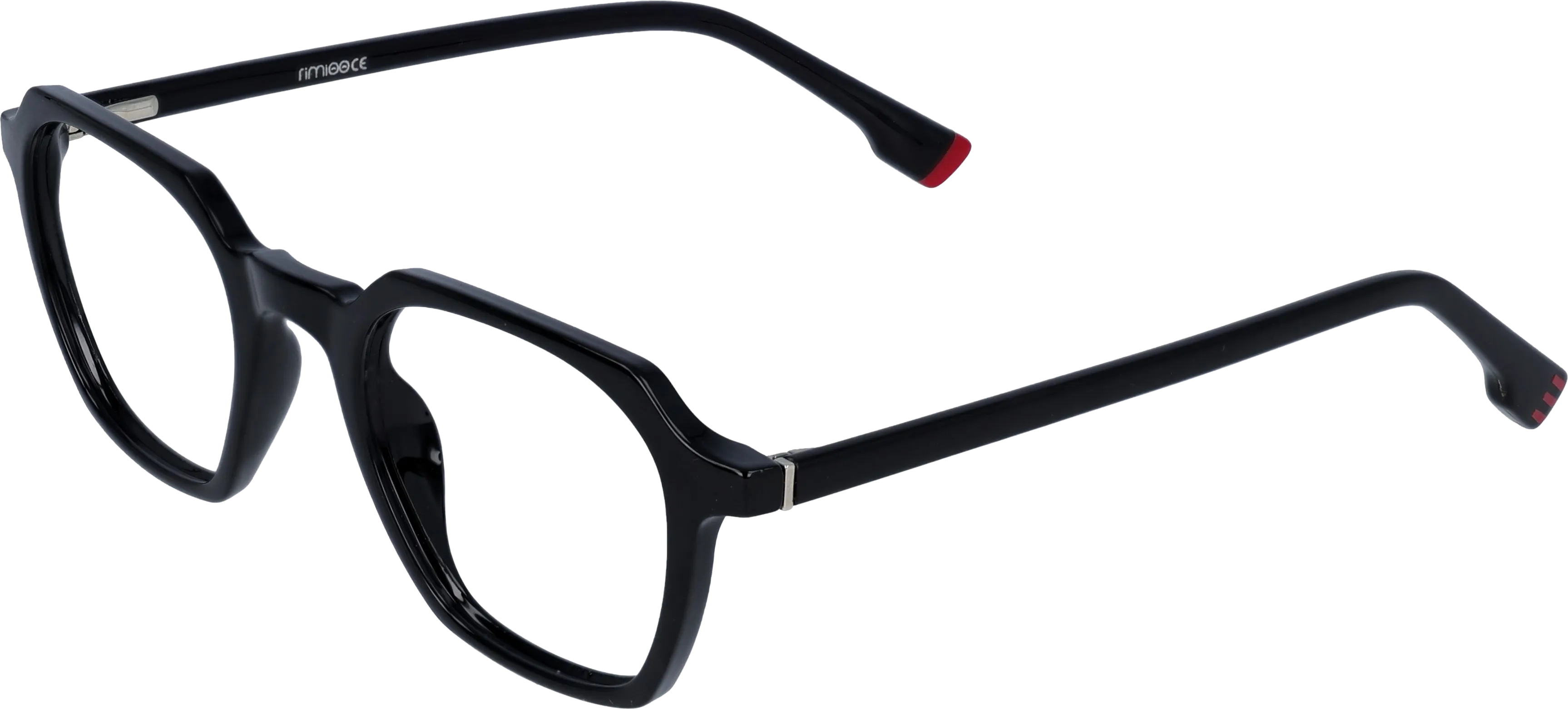 Black /Gold Small optical frame angled view for better detail