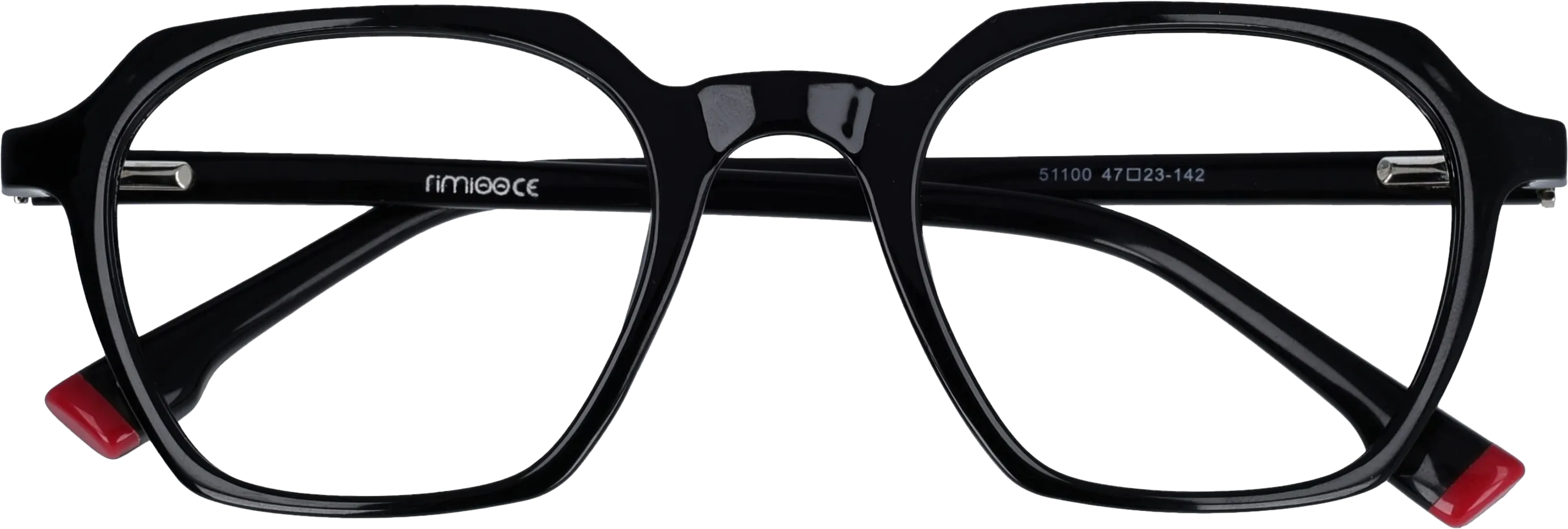  Black /Gold Small optical frame front view close-up