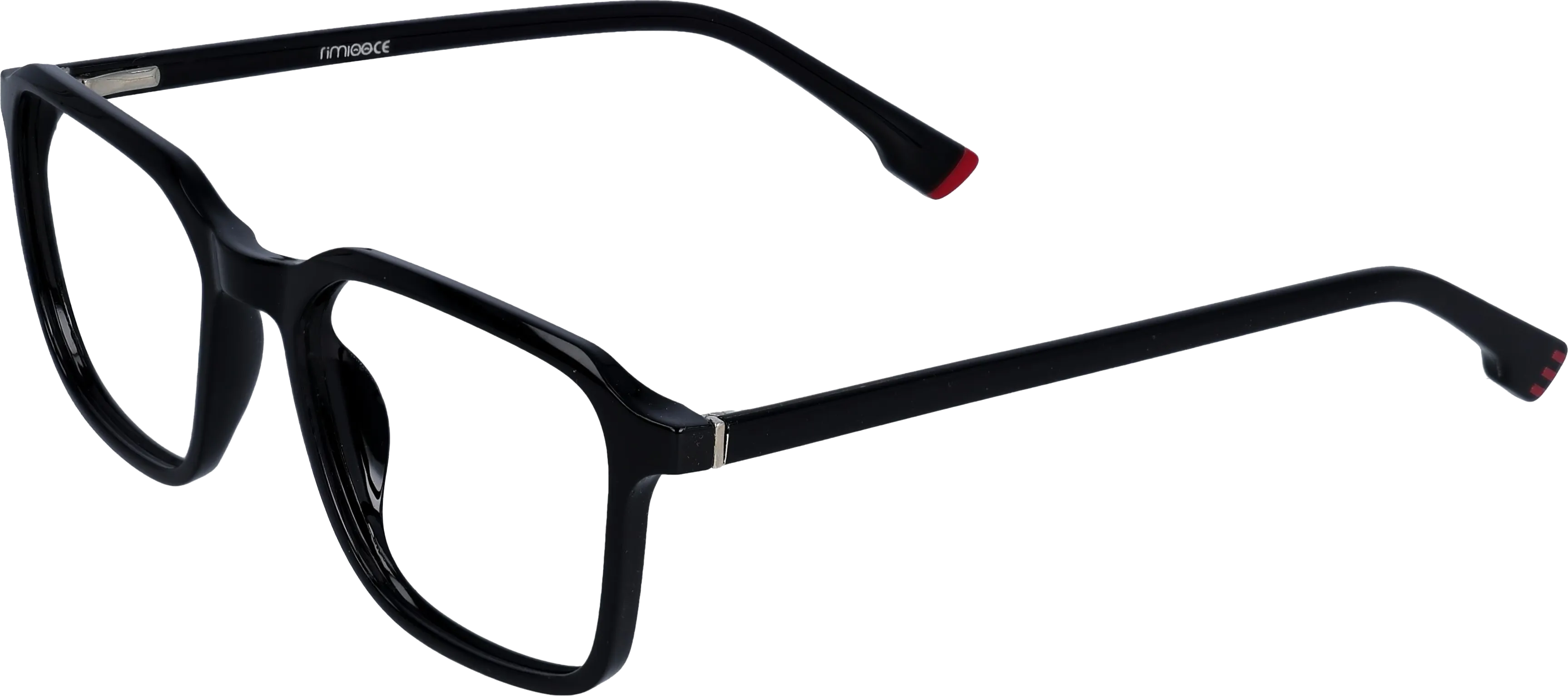 Black Small optical frame angled view for better detail