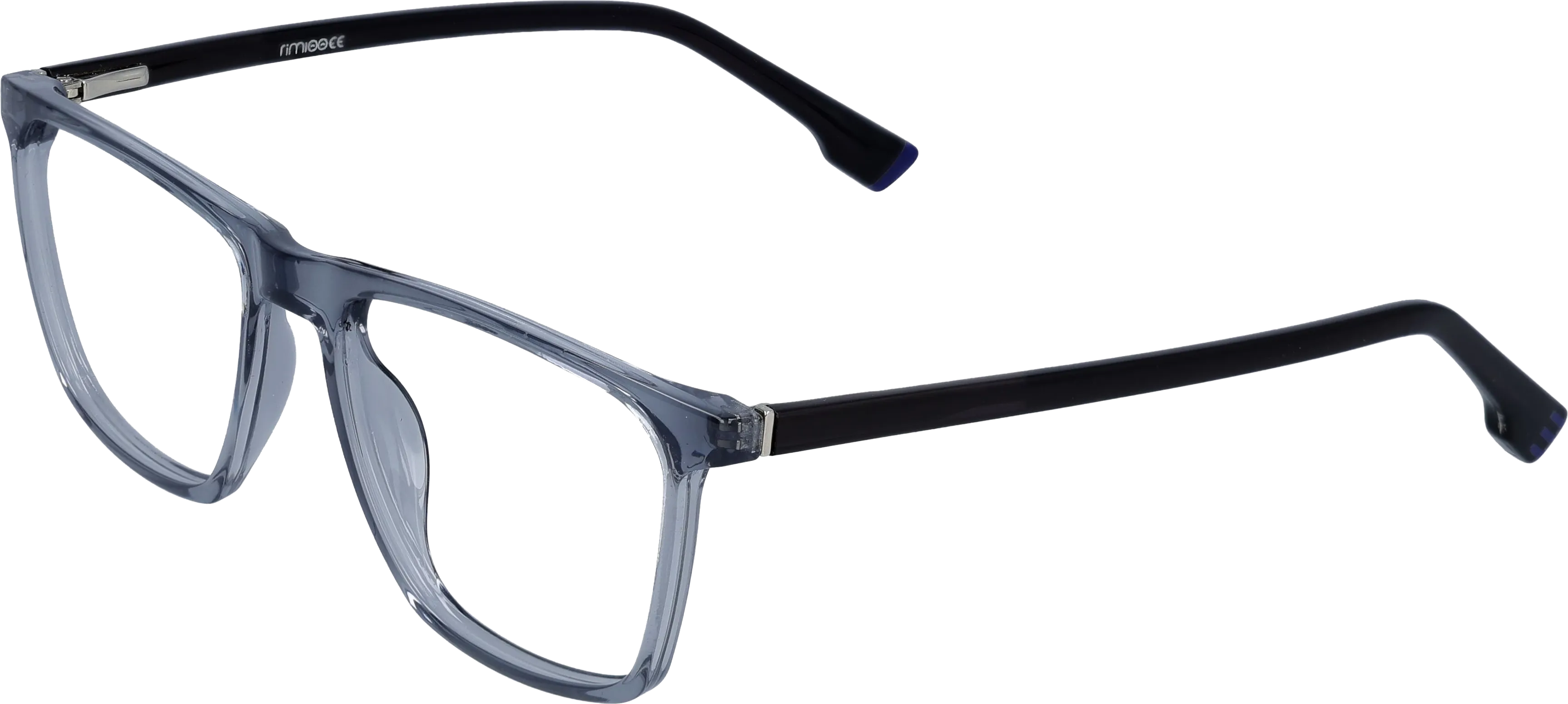 Grey Medium optical frame angled view for better detail