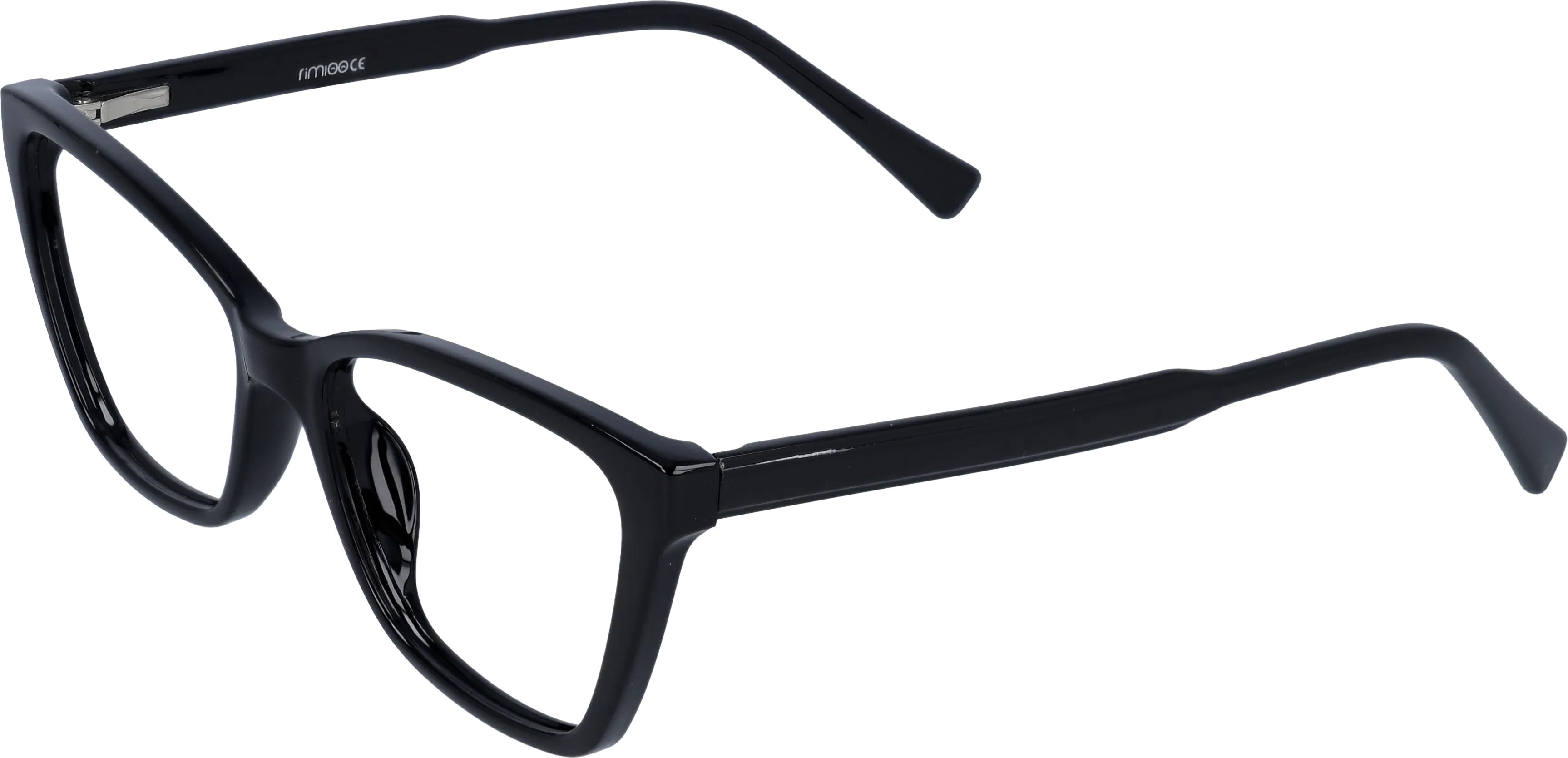 Black Medium optical frame angled view for better detail