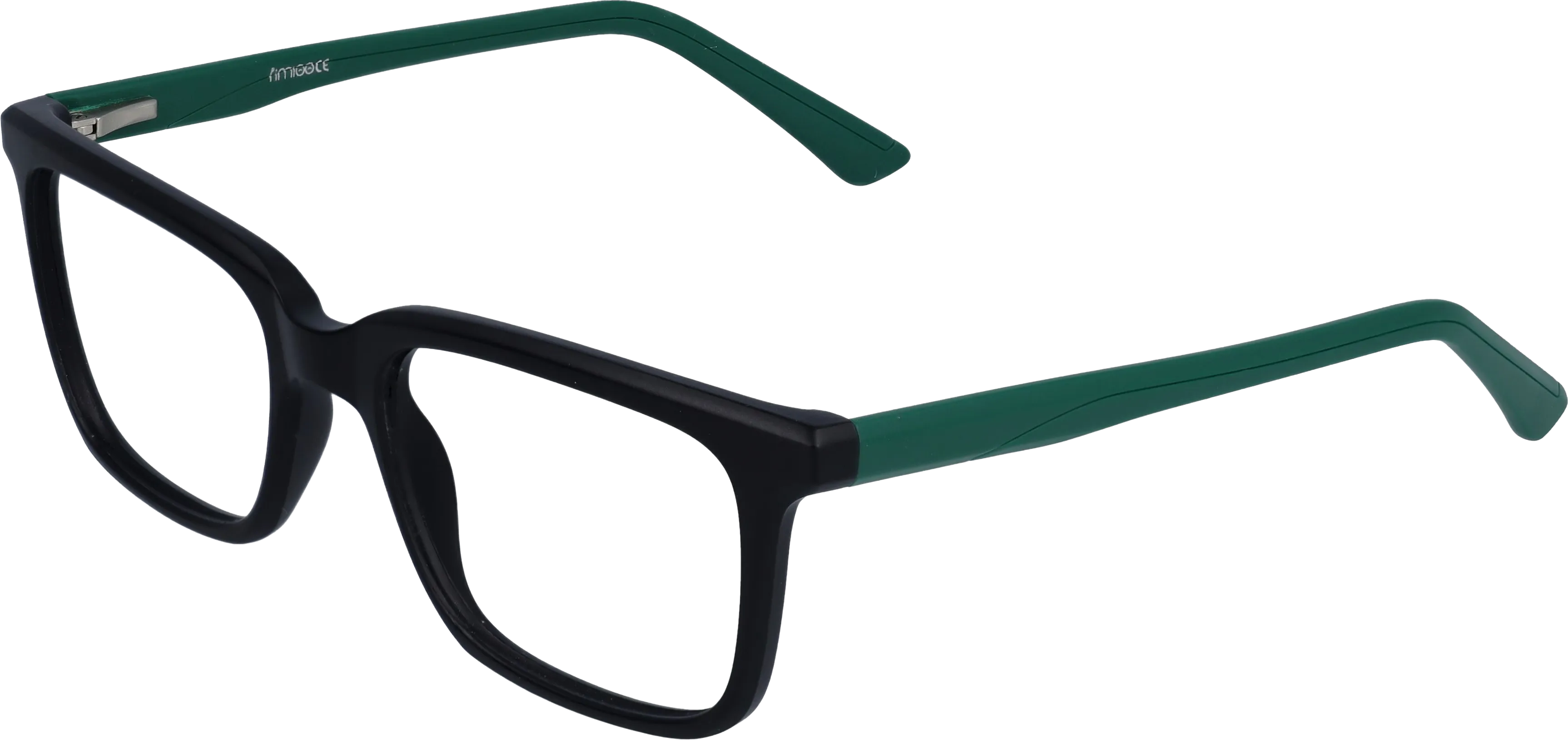 Black Medium optical frame angled view for better detail