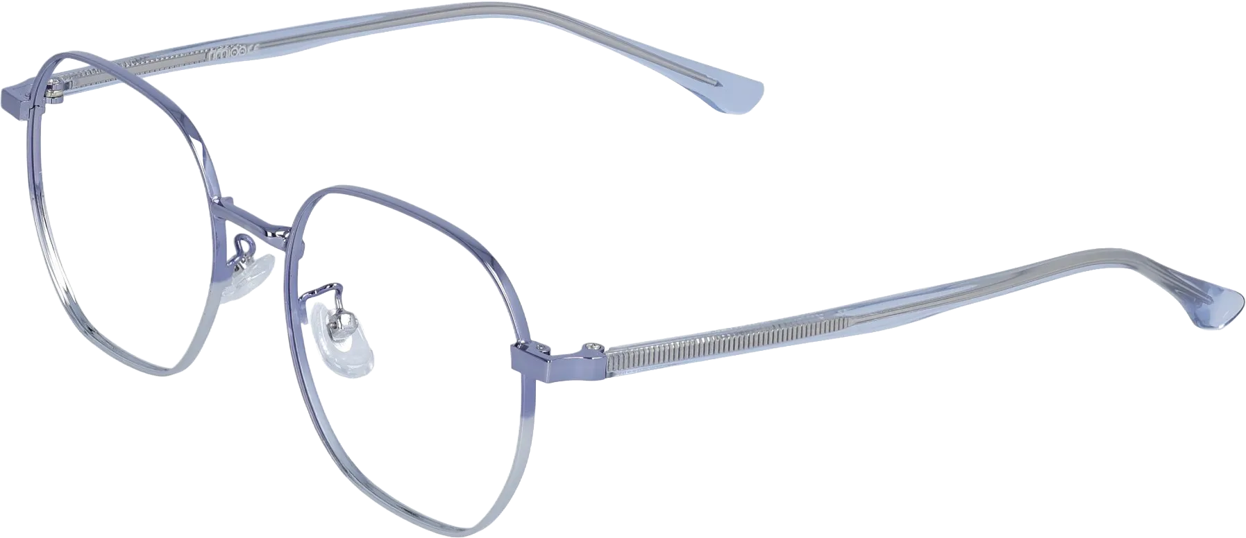Grey Small optical frame angled view for better detail