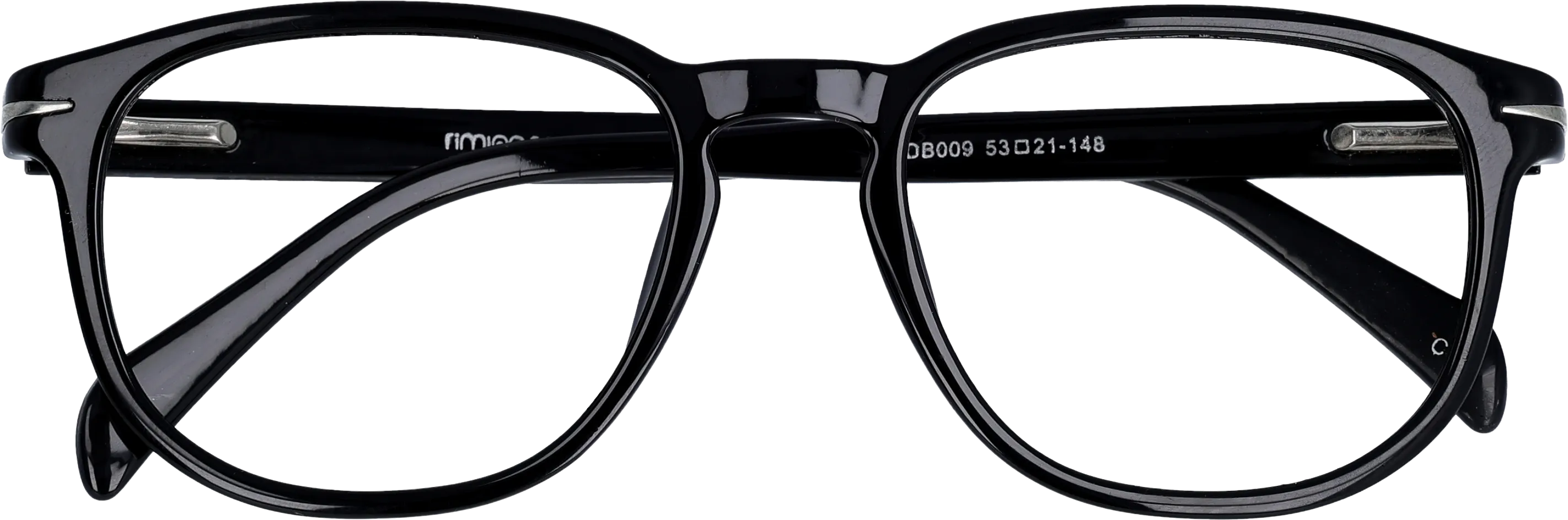  Black Medium optical frame front view close-up