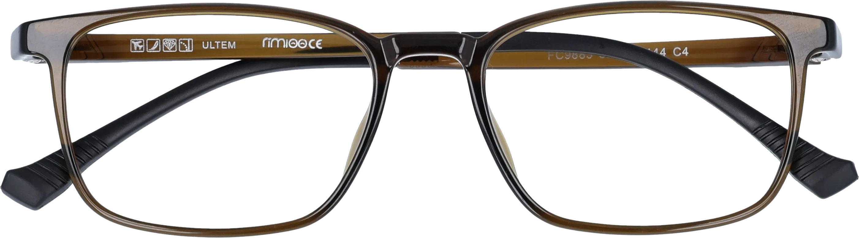  Tree Trunk  Brown Medium optical frame front view close-up