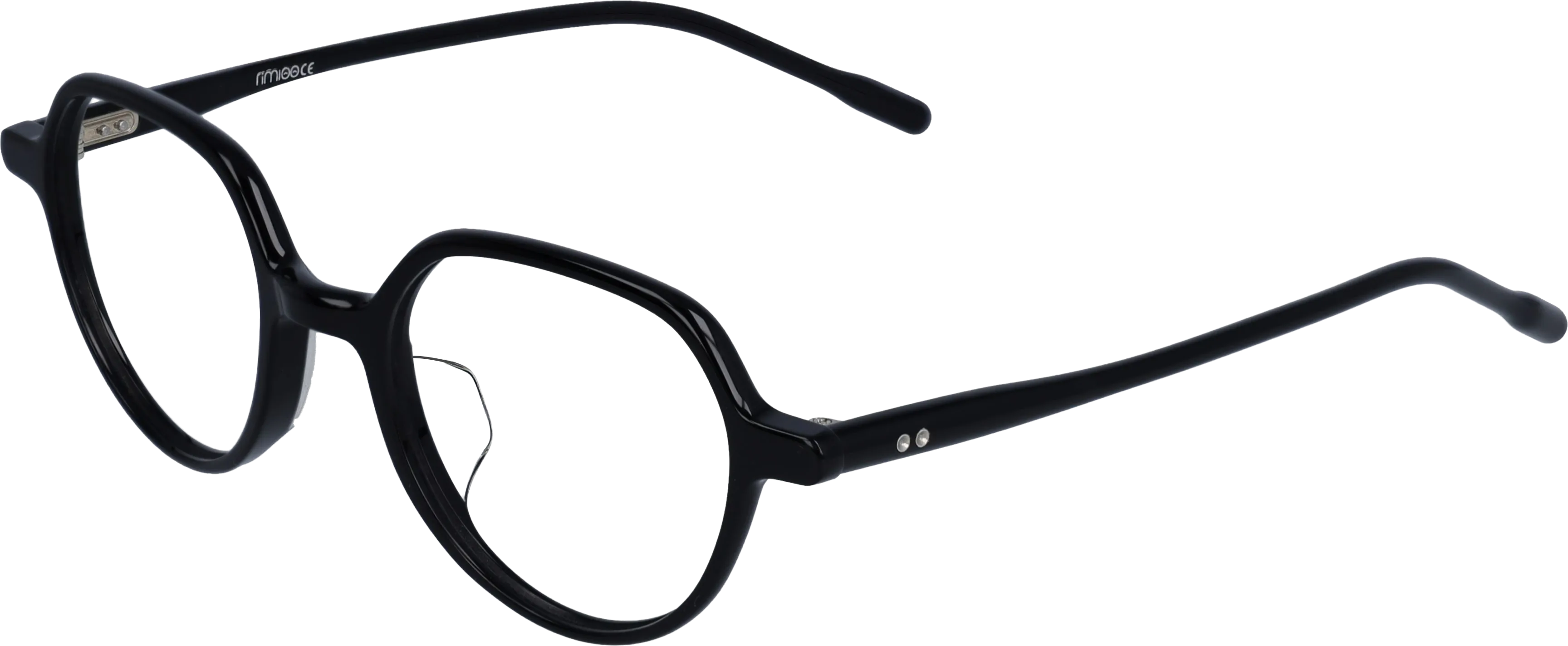 Black Small optical frame angled view for better detail