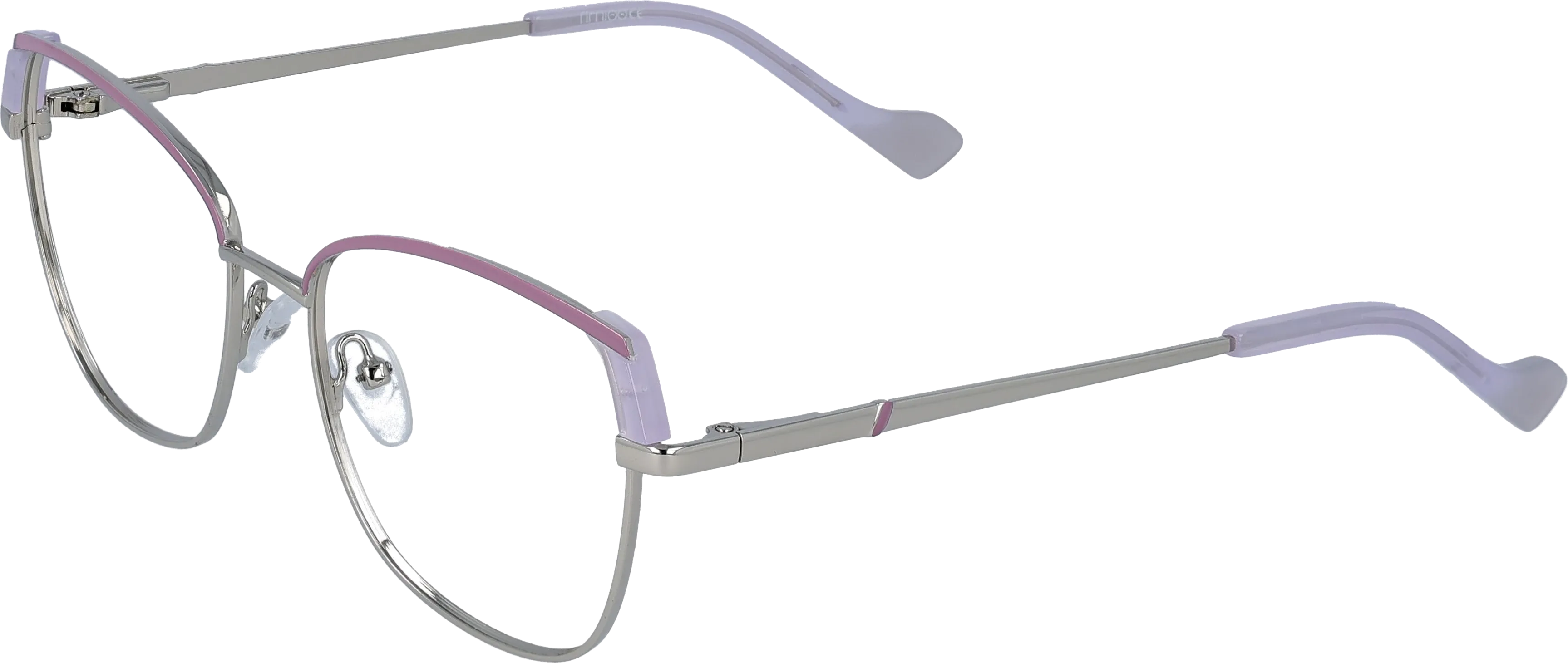 Light Pink Medium optical frame angled view for better detail