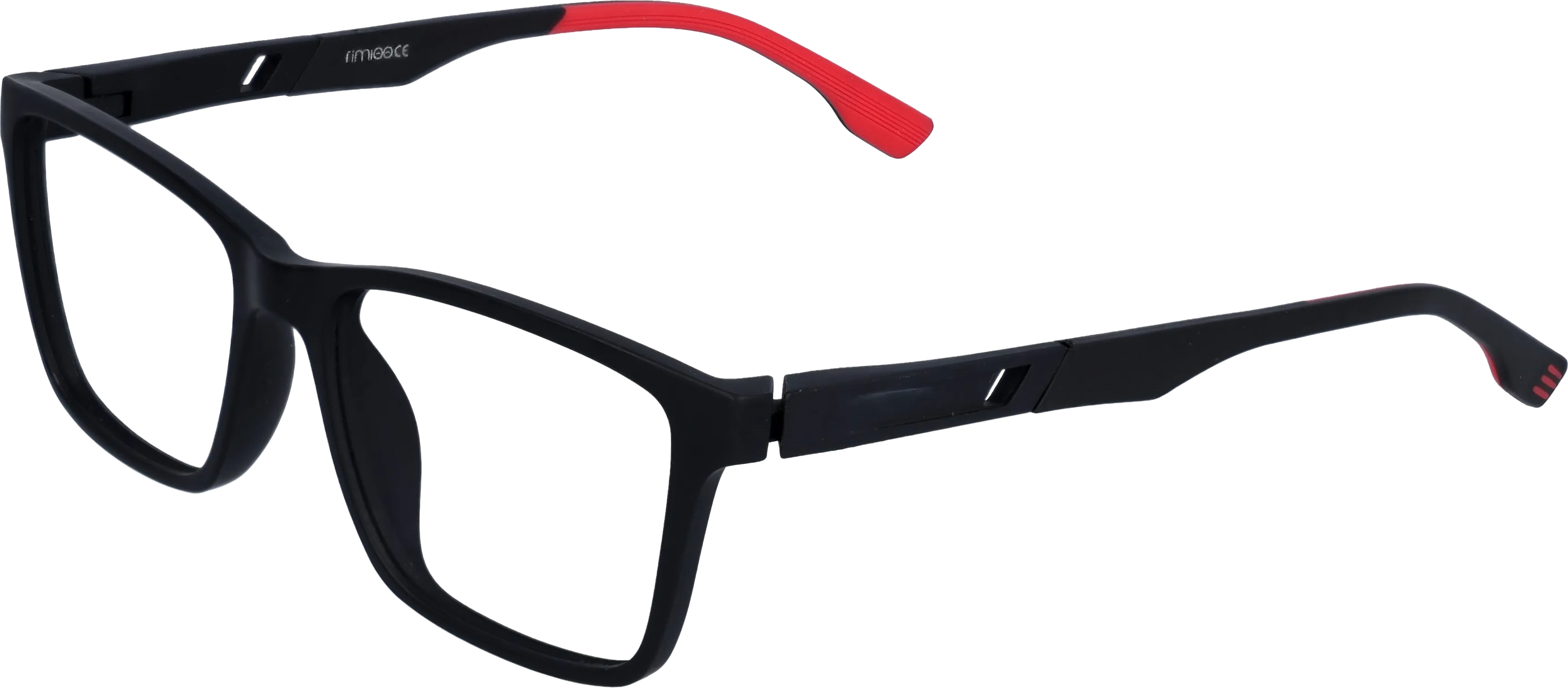 Black Medium optical frame angled view for better detail