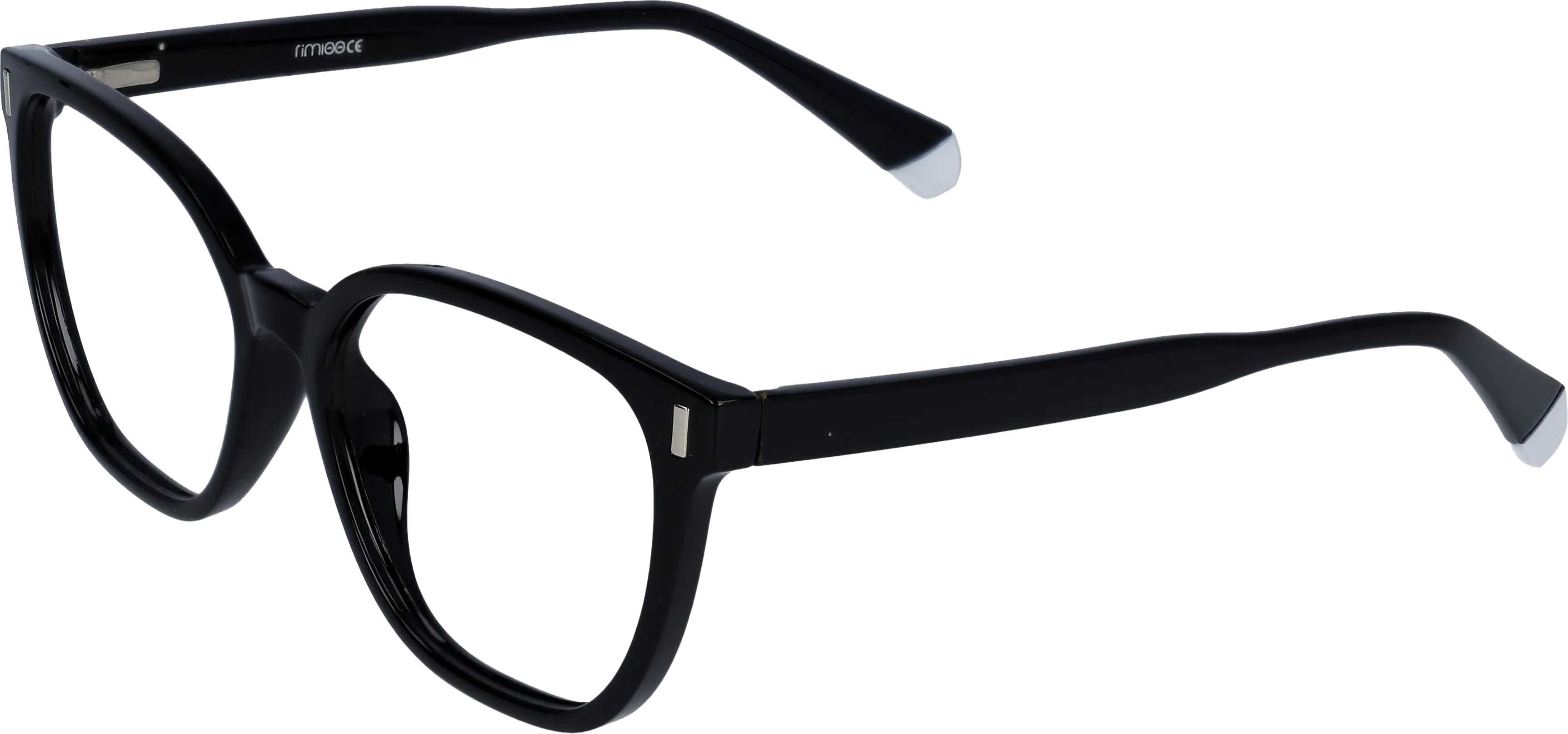 Black Medium optical frame angled view for better detail
