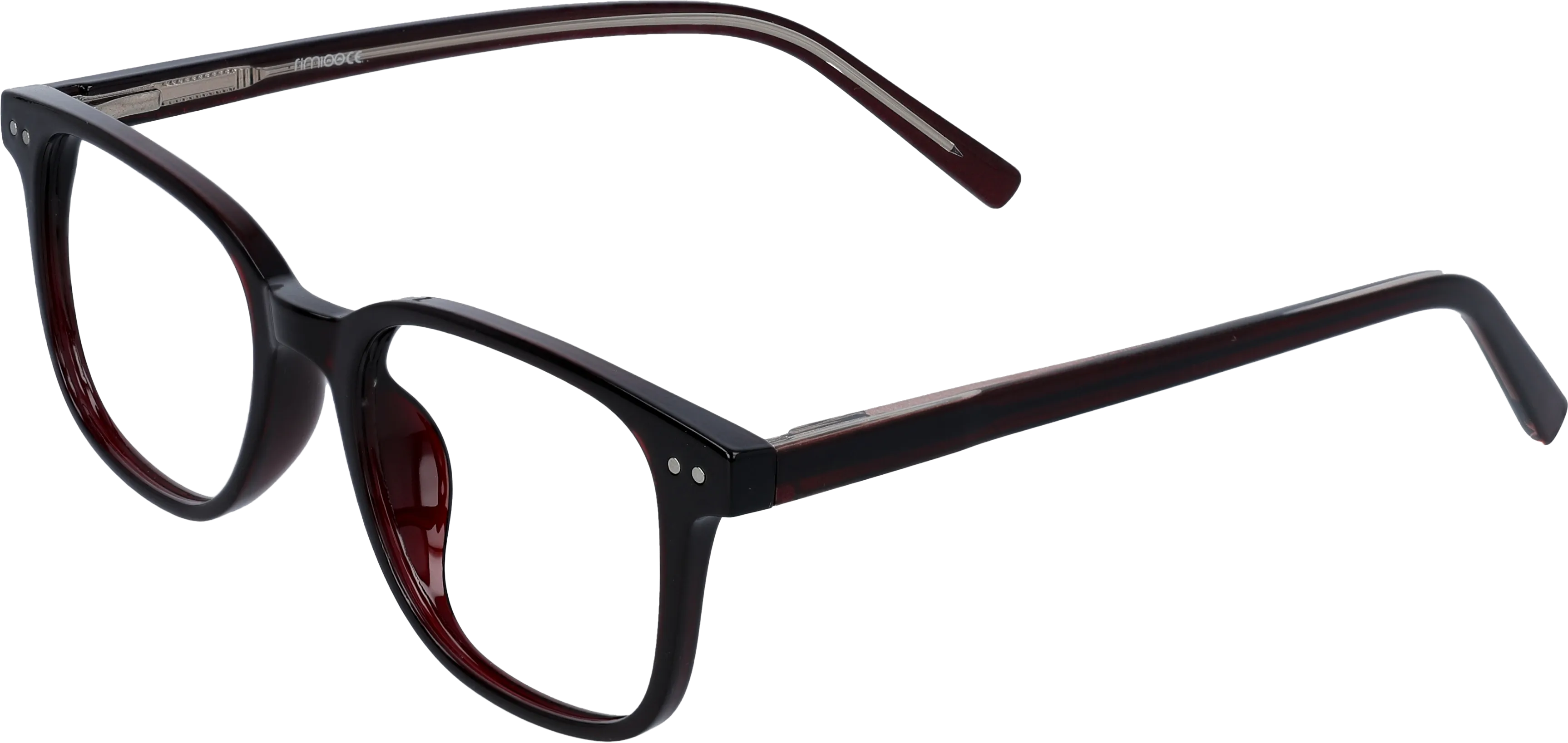 Dark Brown Medium optical frame angled view for better detail