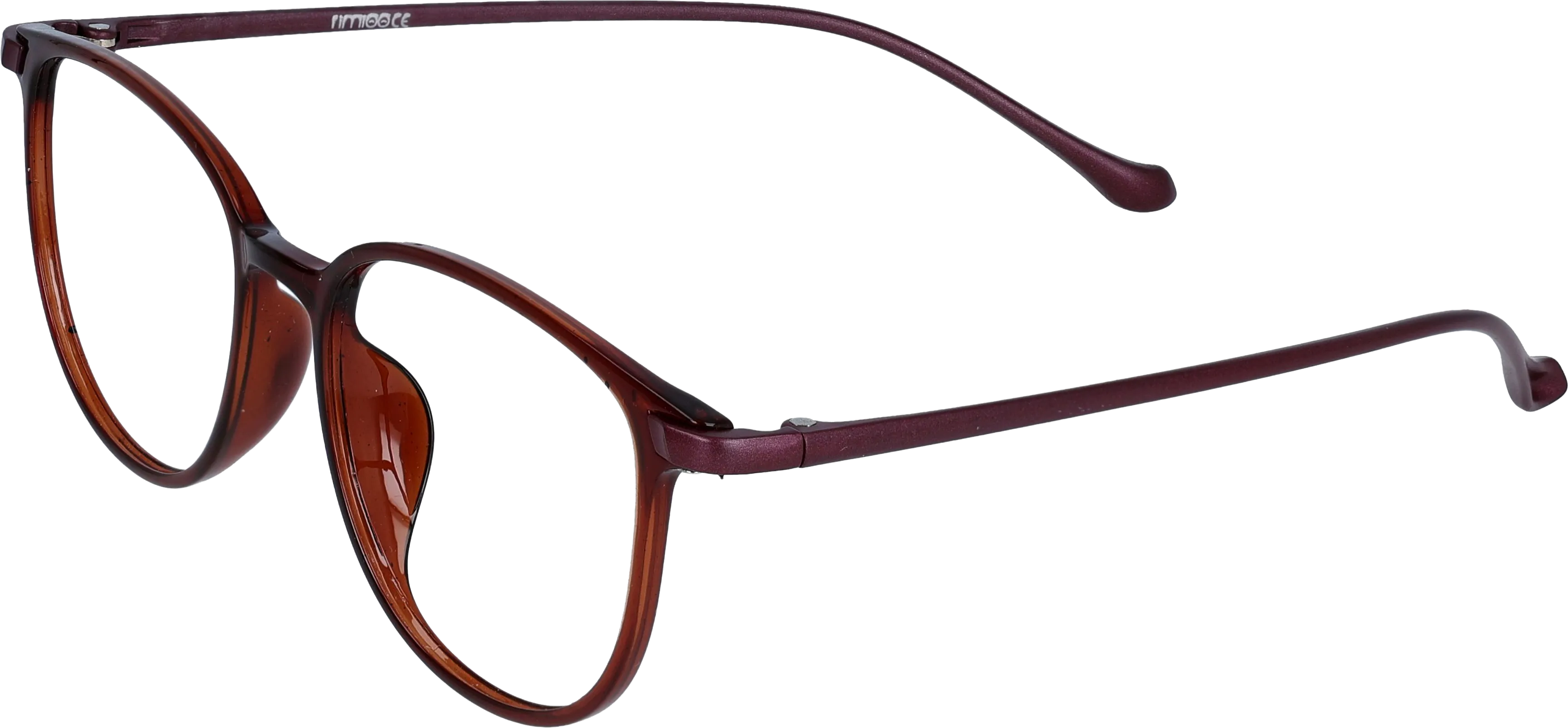 Light Brown Medium optical frame angled view for better detail