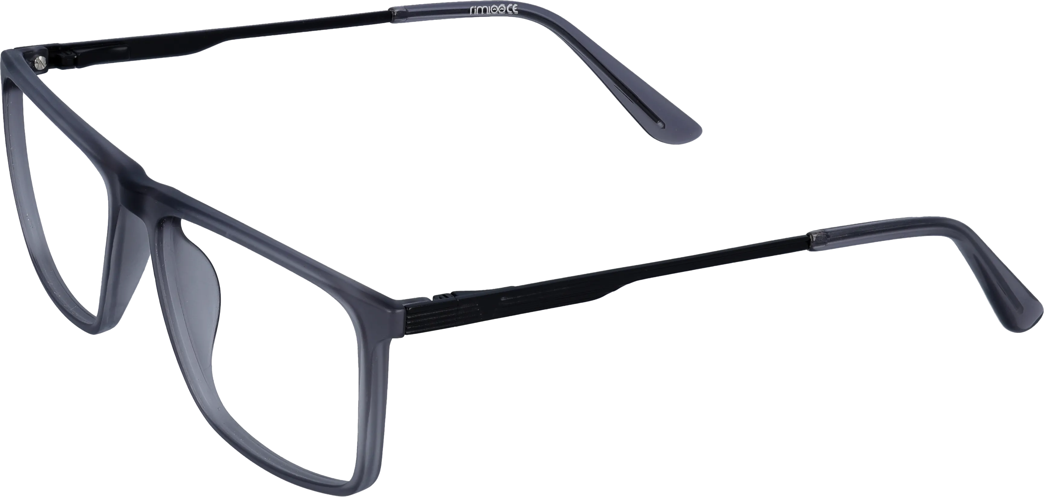 Black Medium optical frame angled view for better detail