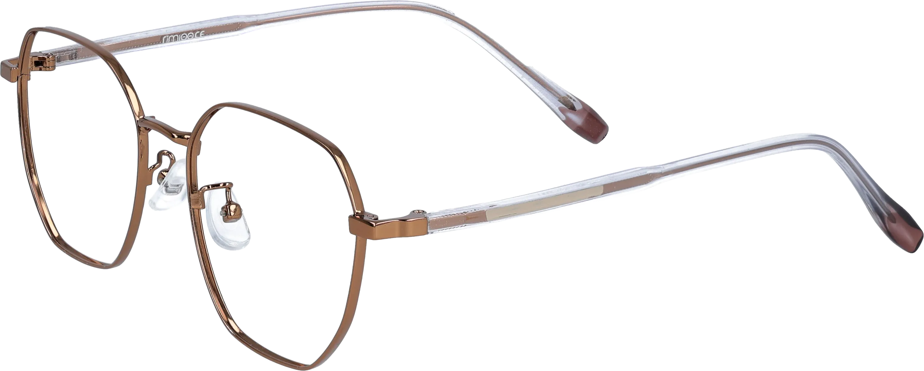 Golden Medium optical frame angled view for better detail