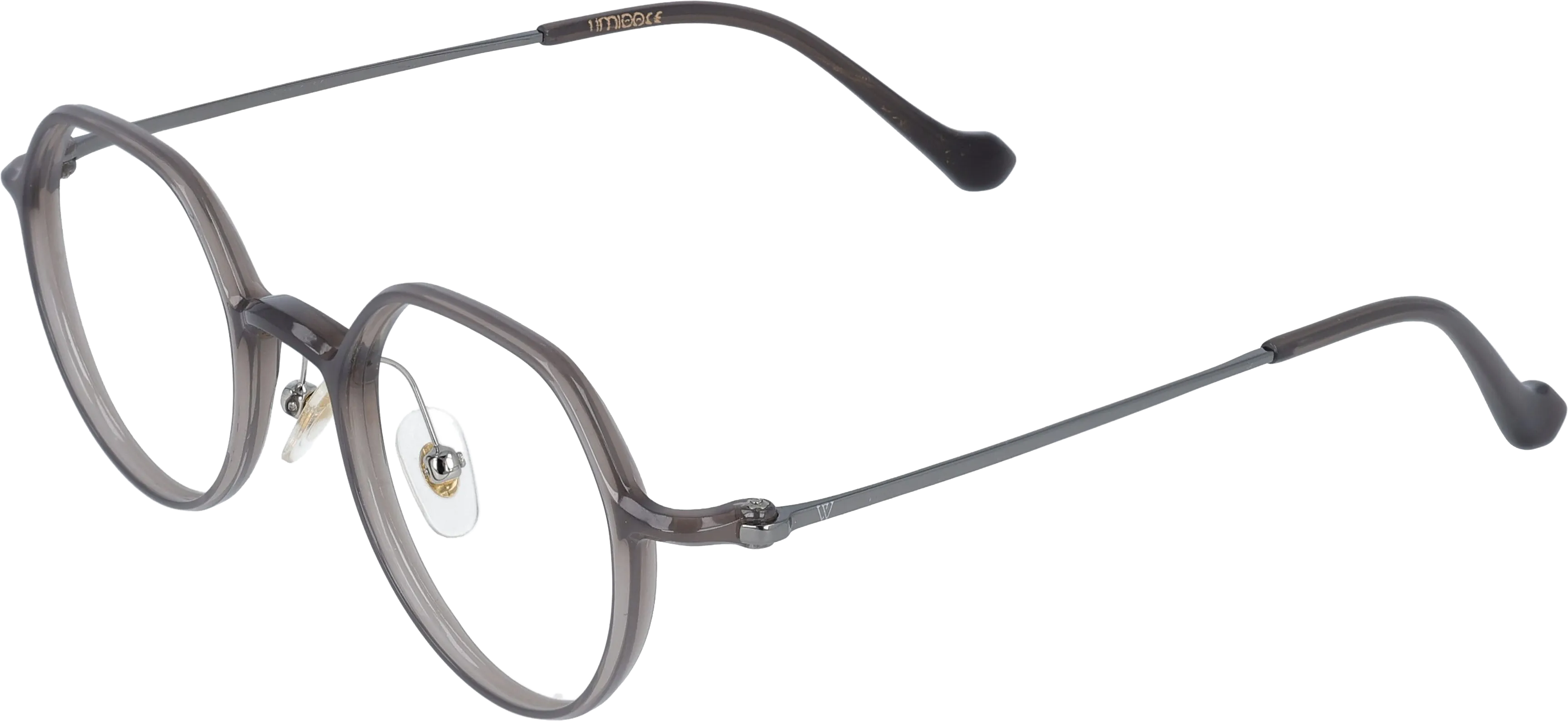Grey Extra Small optical frame angled view for better detail