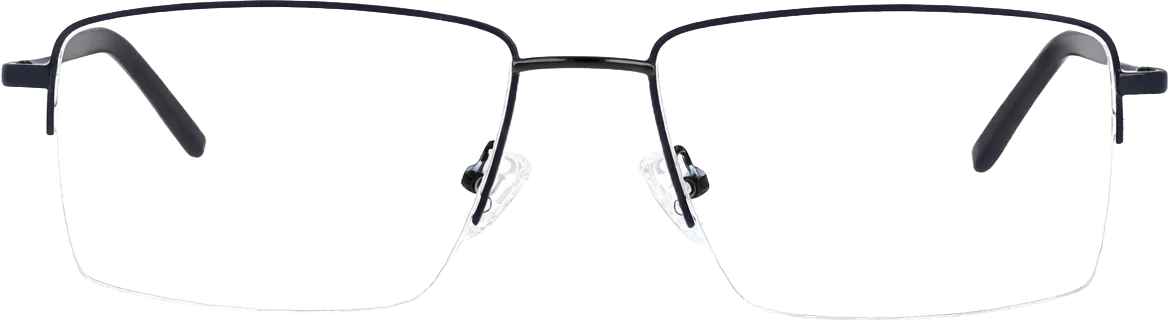Gun Metal Large optical frame front view with arms open