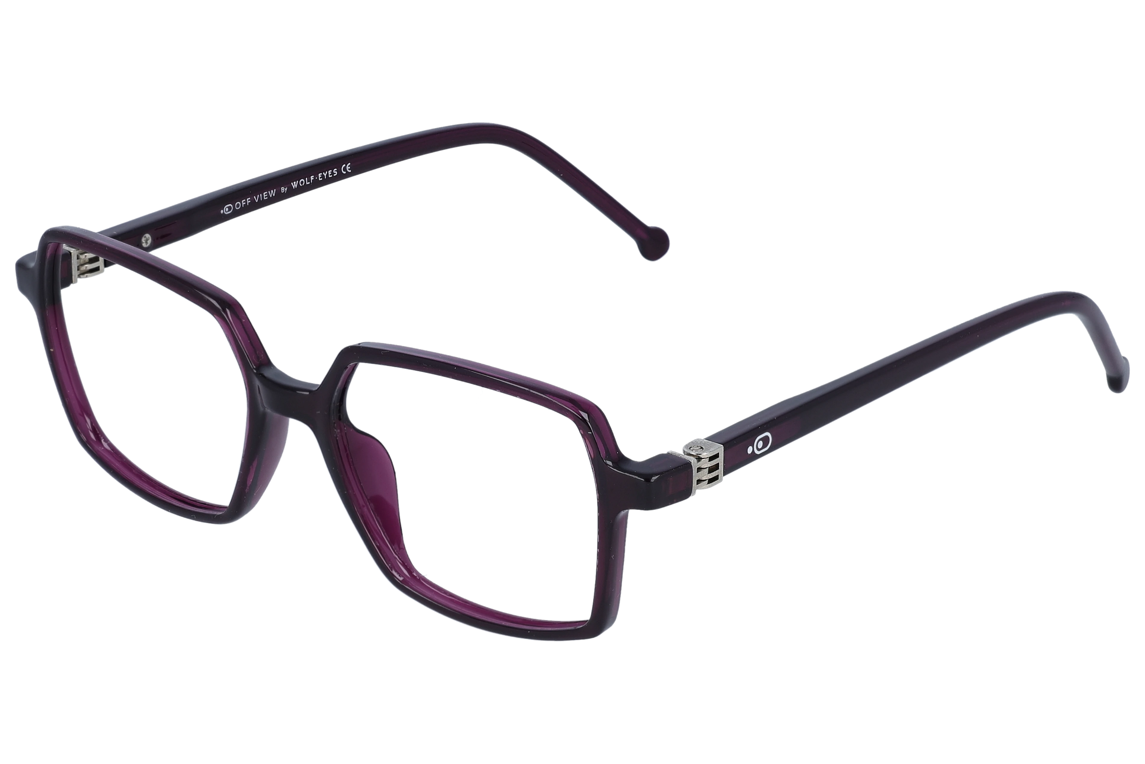 Square Eyeglasses RL1362 Purple Small optical frame angled view for better detail