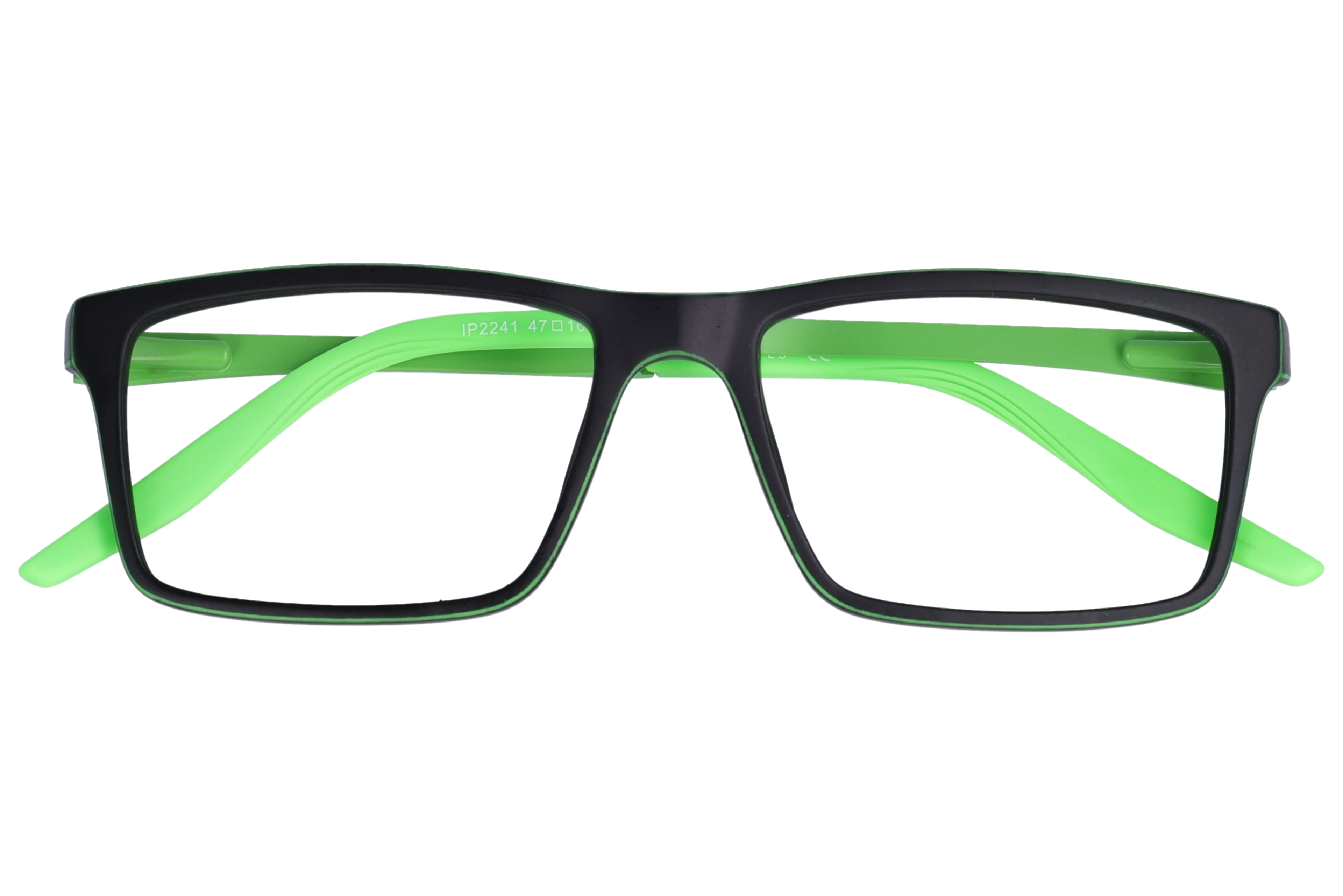 Rectangle Eyeglasses RL1344 Black Small optical frame front view close-up