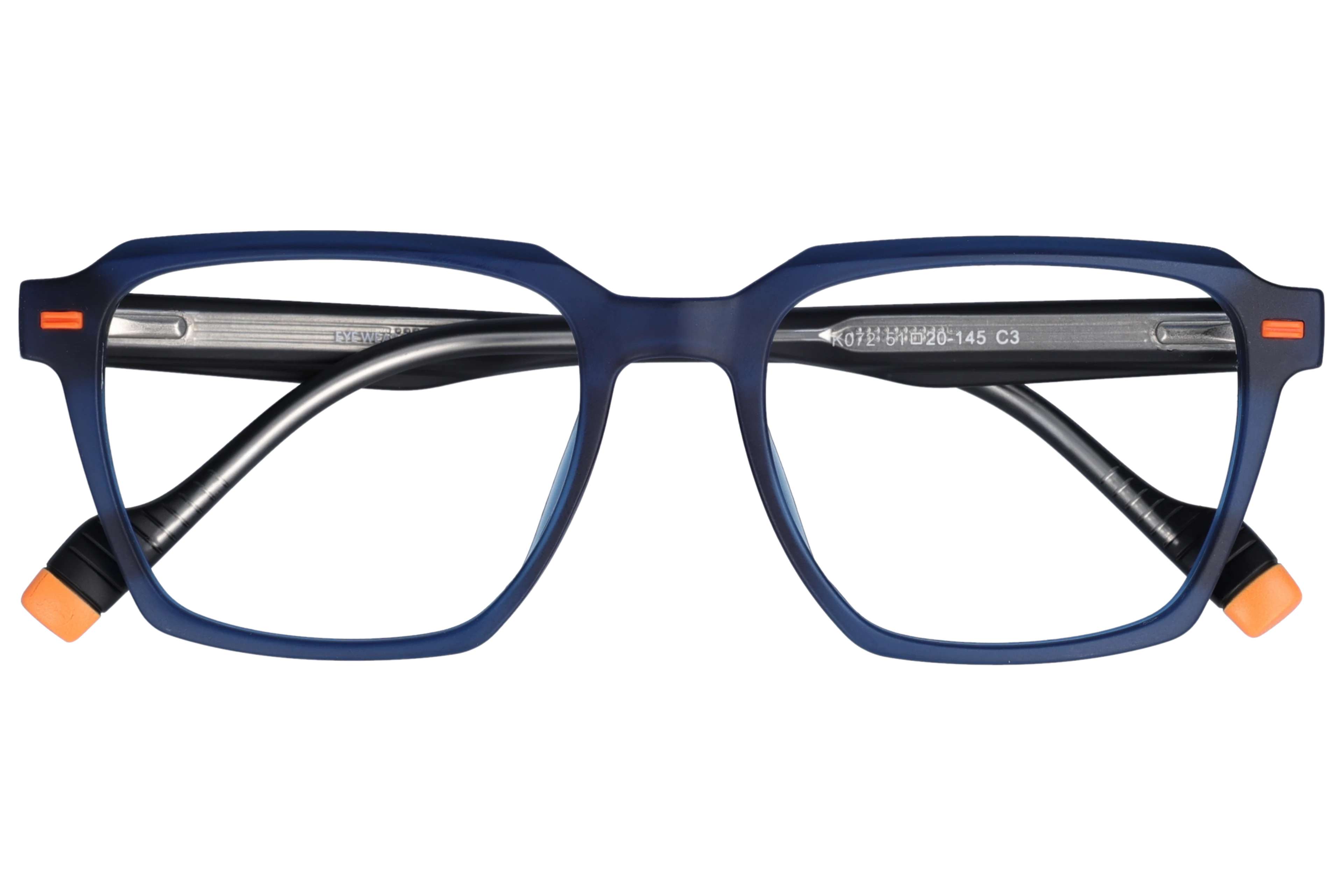 Square Eyeglasses RL1365 Blue Medium optical frame front view close-up
