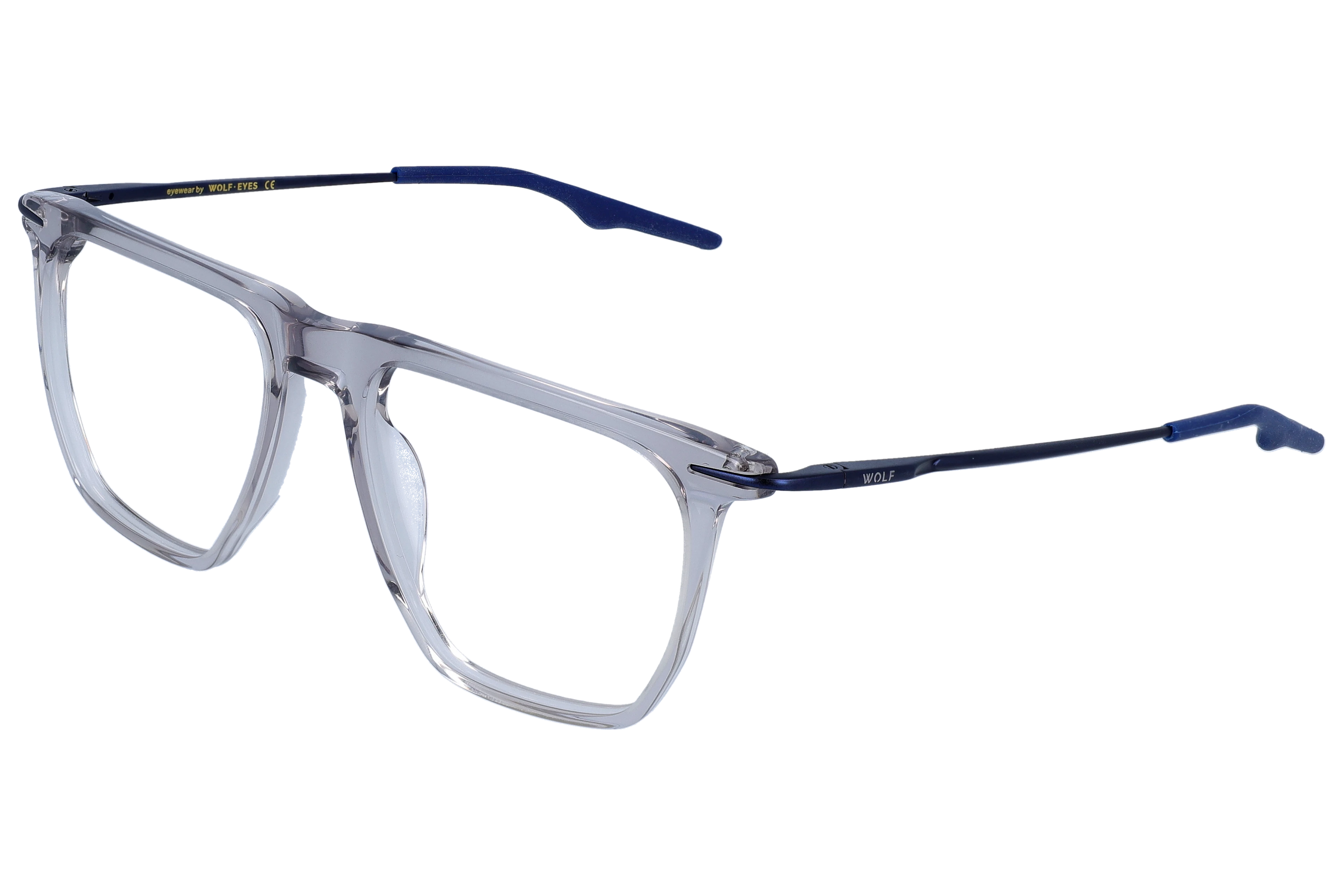 Square Eyeglasses RL1354 Grey Medium optical frame angled view for better detail