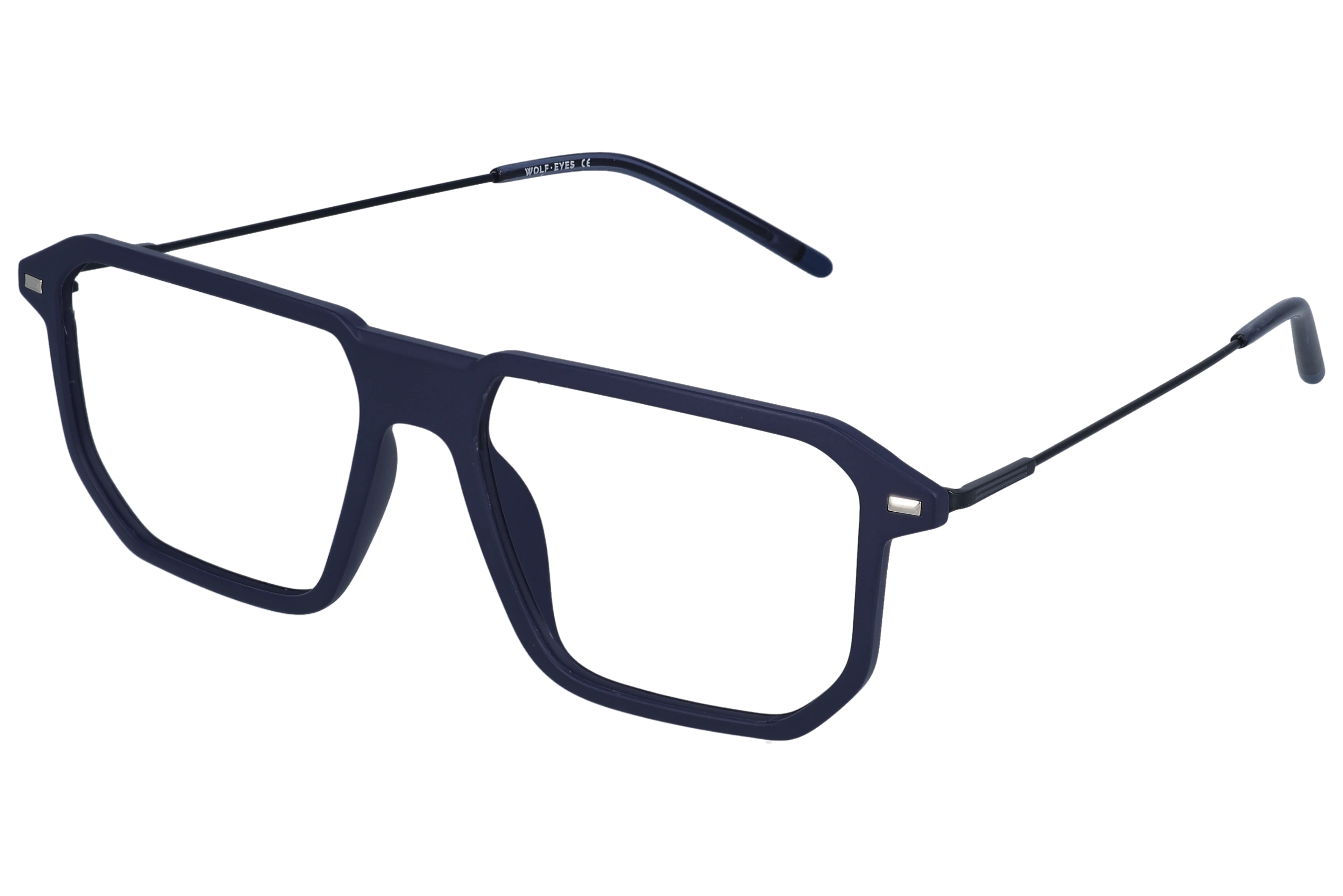 Square Eyeglasses RL1333 Blue Medium optical frame angled view for better detail