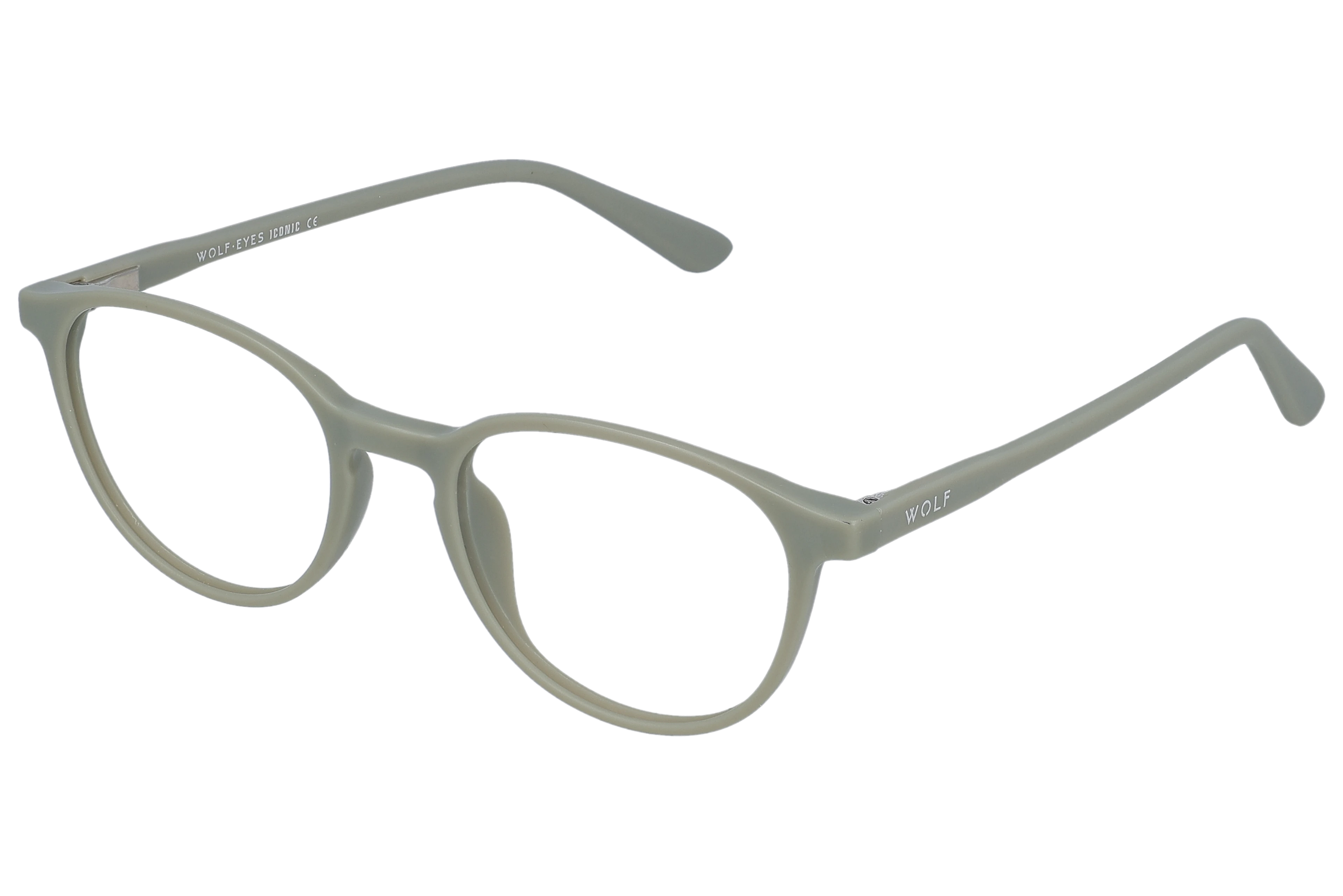 Round Eyeglasses RL1345 Grey Small optical frame angled view for better detail