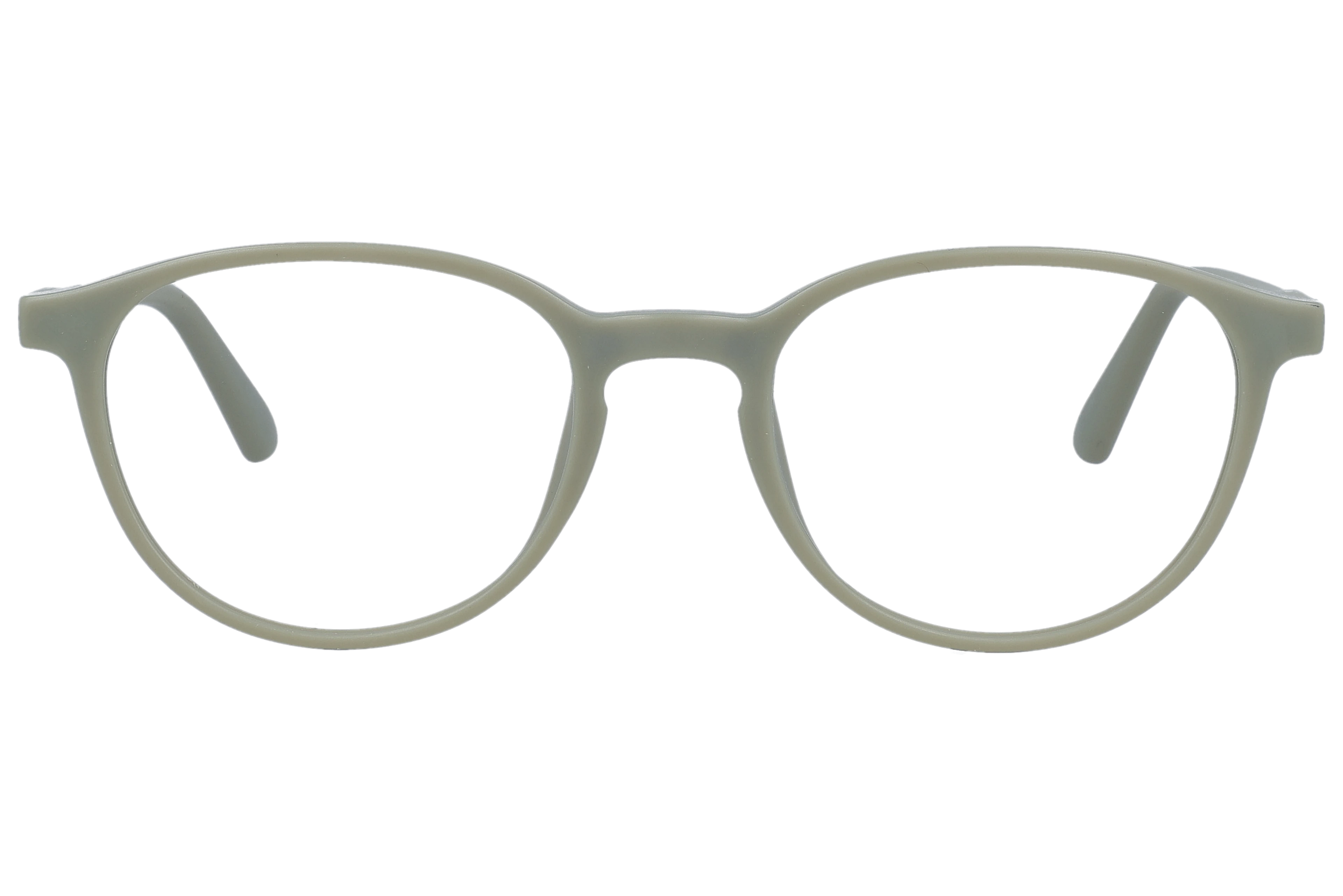 Round Eyeglasses RL1345 Grey Small optical frame front view with arms open