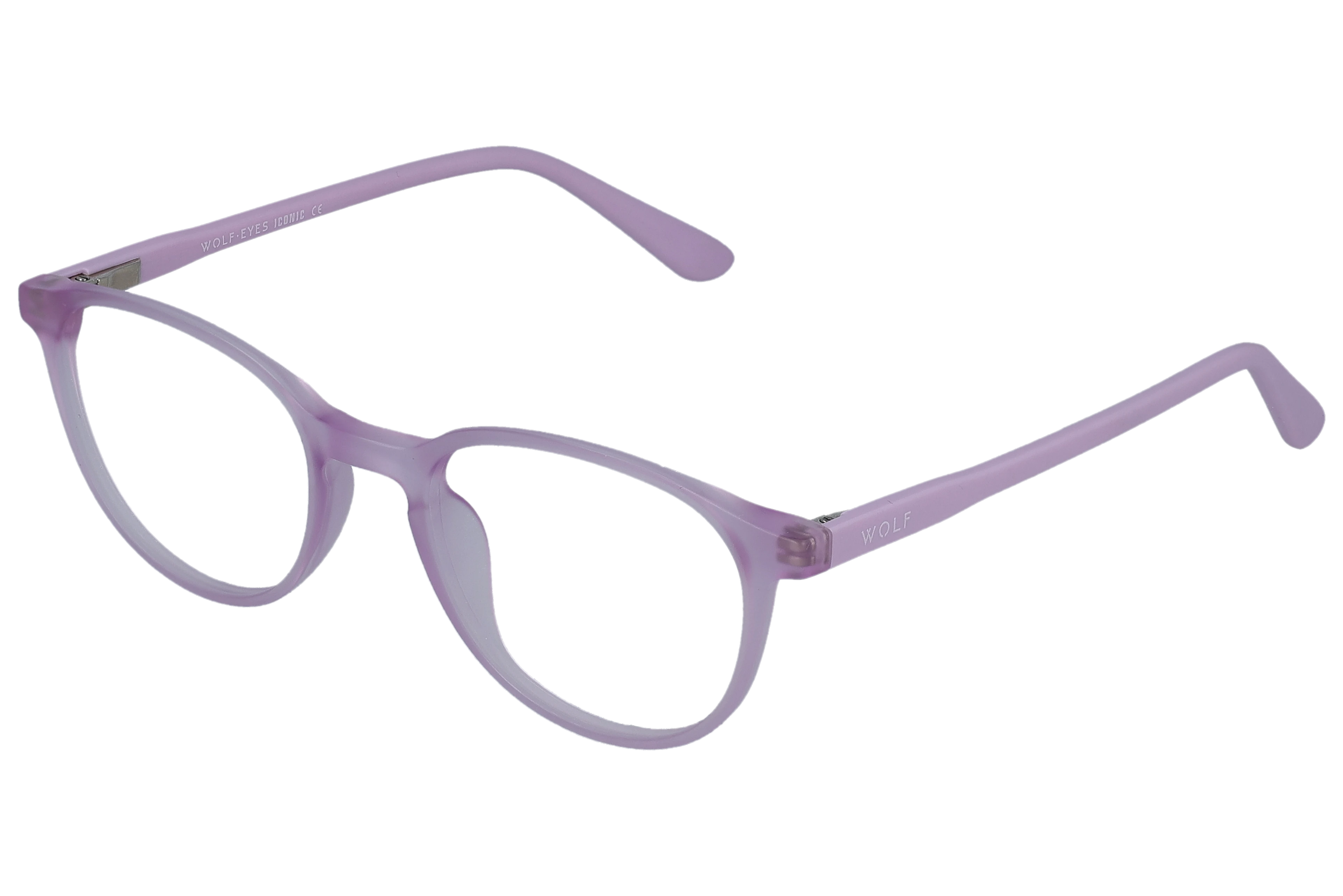 Round Eyeglasses RL1340 Lavendor Small optical frame angled view for better detail