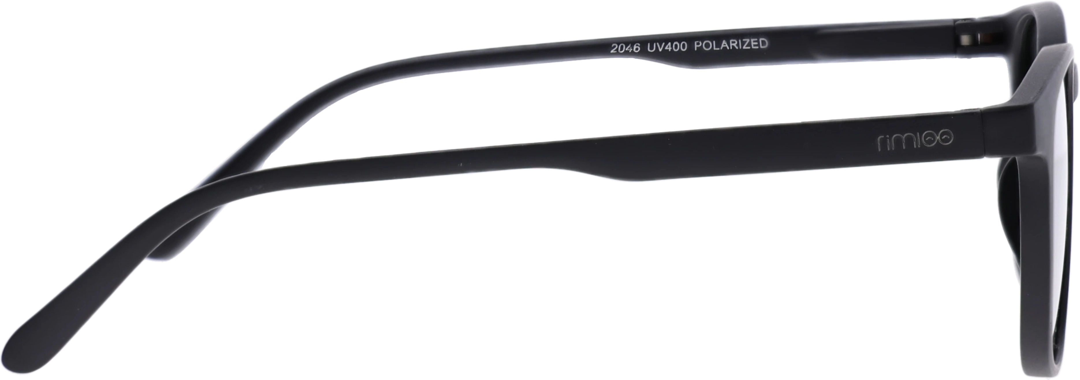 Black Small optical frame side view, highlighting the temples