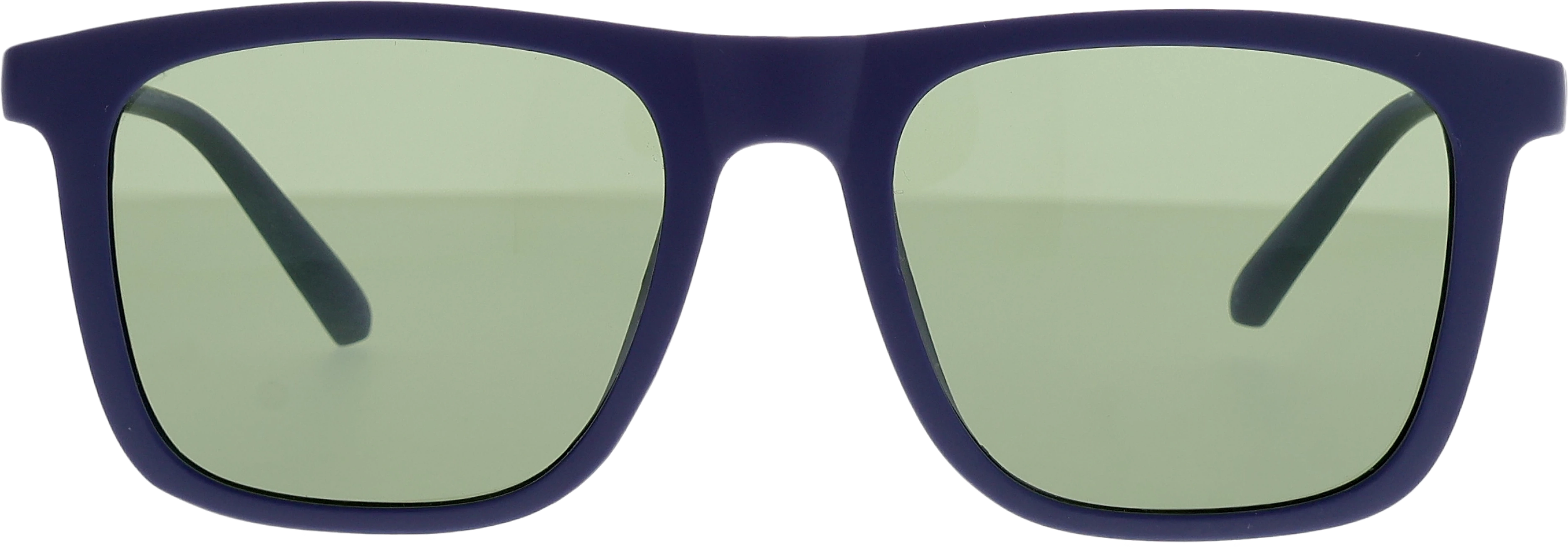 Blue Medium optical frame front view with arms open