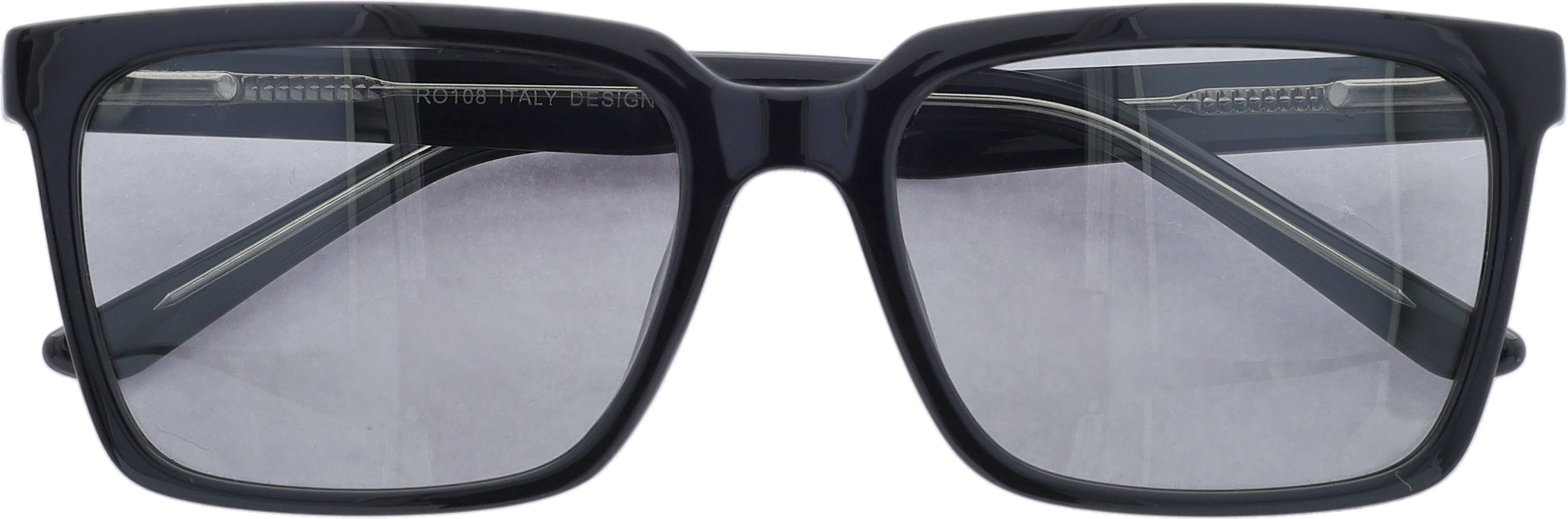  Black Medium optical frame front view close-up