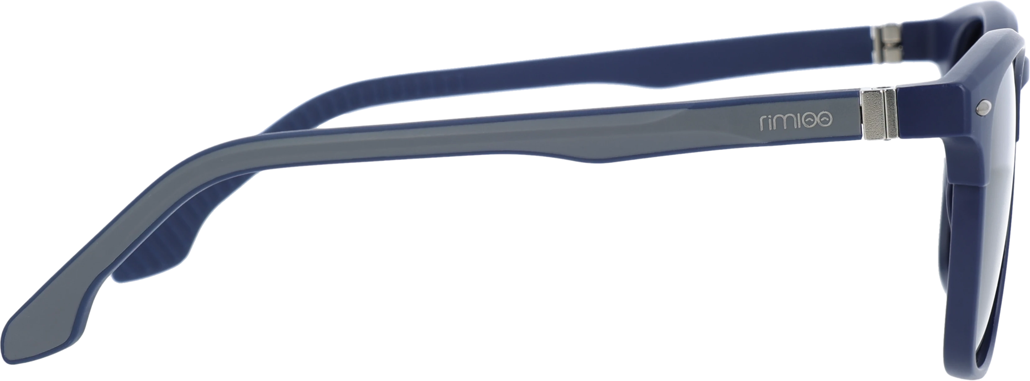 Black Large optical frame side view, highlighting the temples
