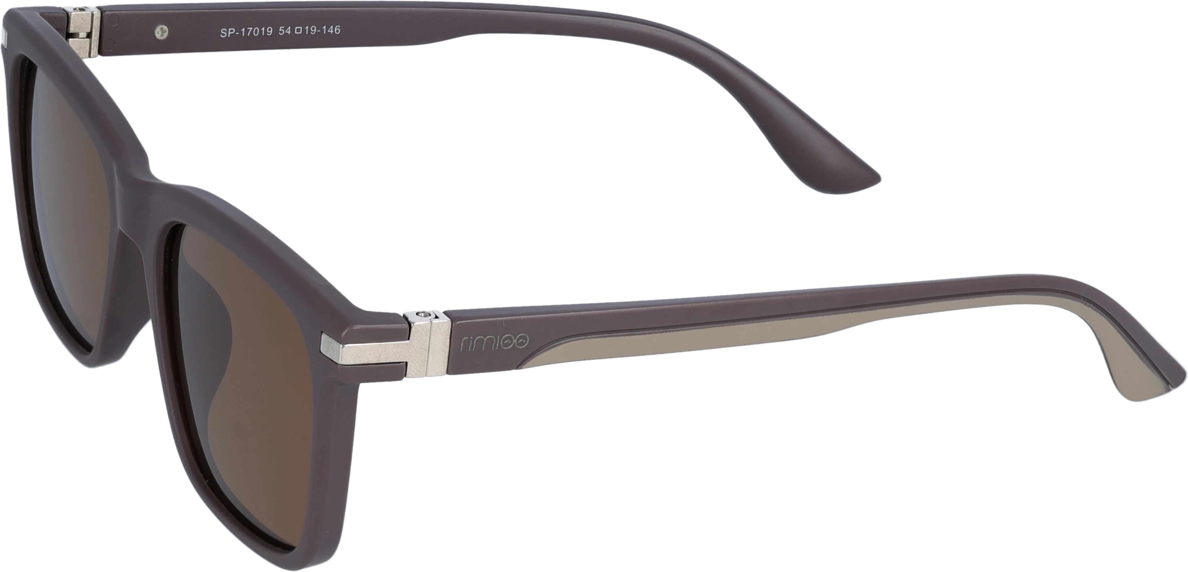 Brown Cocoa Large optical frame angled view for better detail