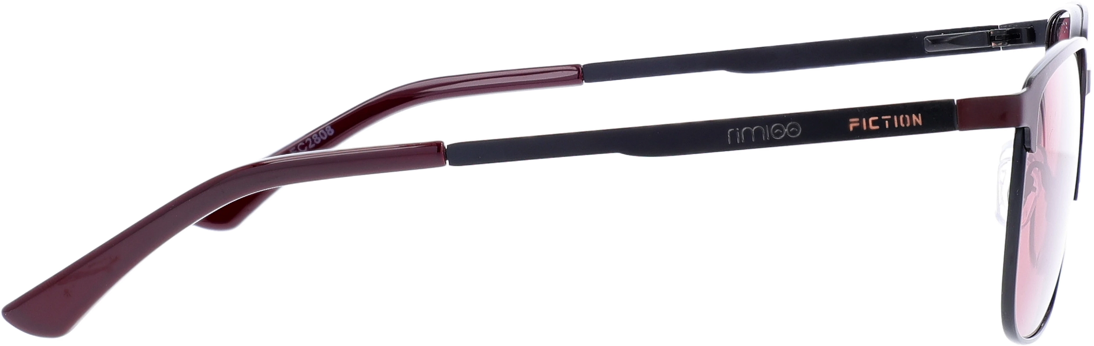 Dark Brown Large optical frame side view, highlighting the temples